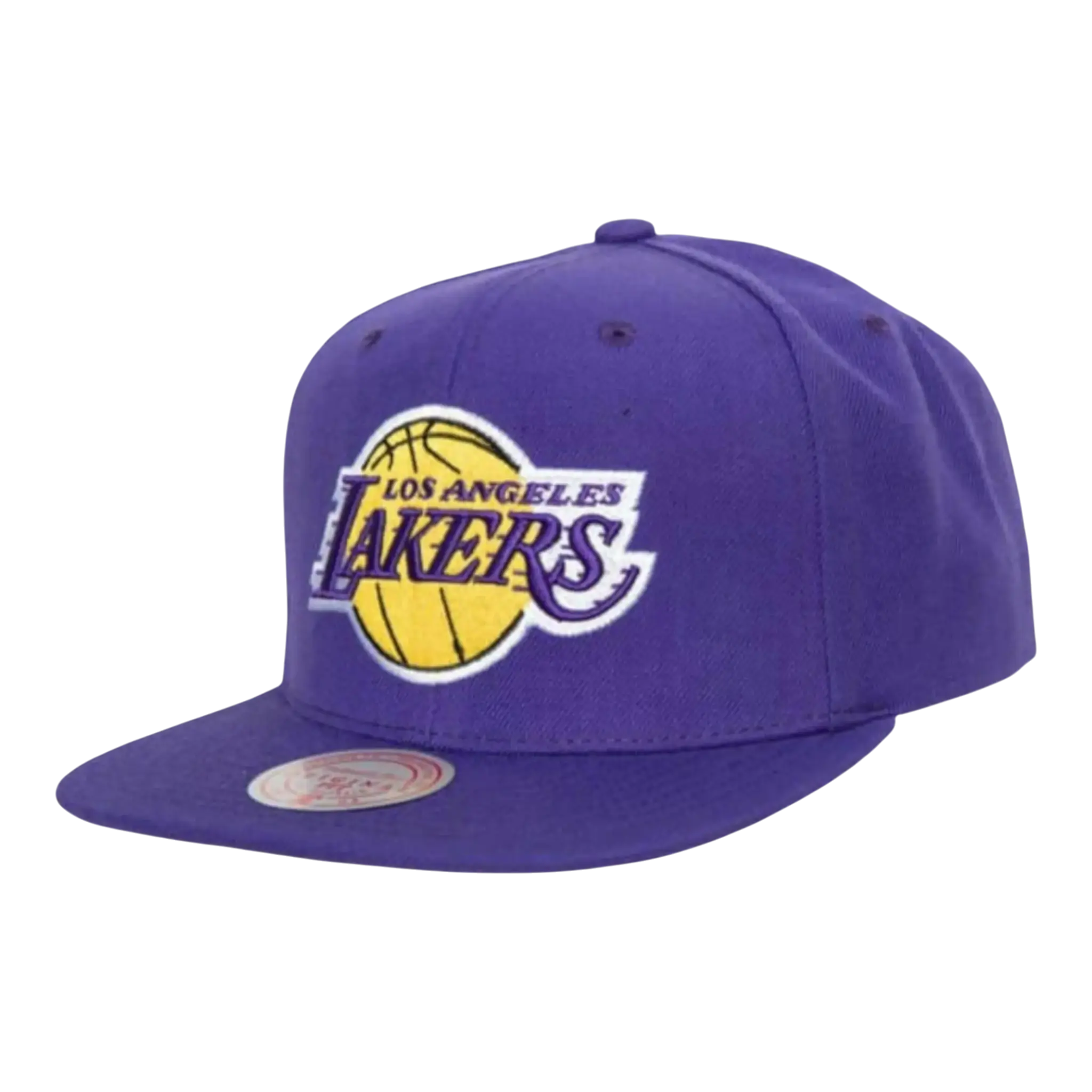Mitchell & Ness NBA Los Angeles Lakers Team Ground 2.0 Snapback Hat Purple 1