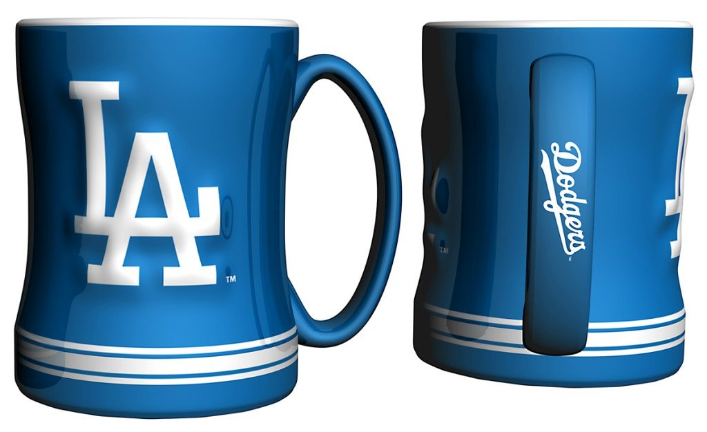 Los Angeles Dodgers Logo Relief Coffee Mug 1