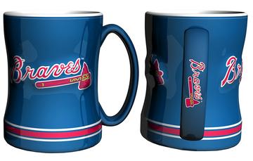 Atlanta Braves Logo Relief Coffee Mug 1
