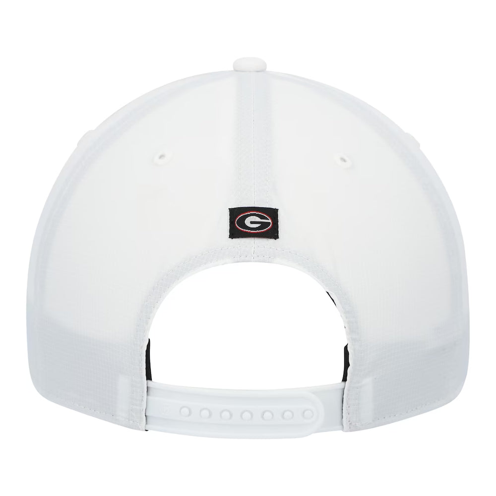 Georgia Bulldogs - White Downburst Hitch Trucker Adjustable Hat, 47 Brand 4