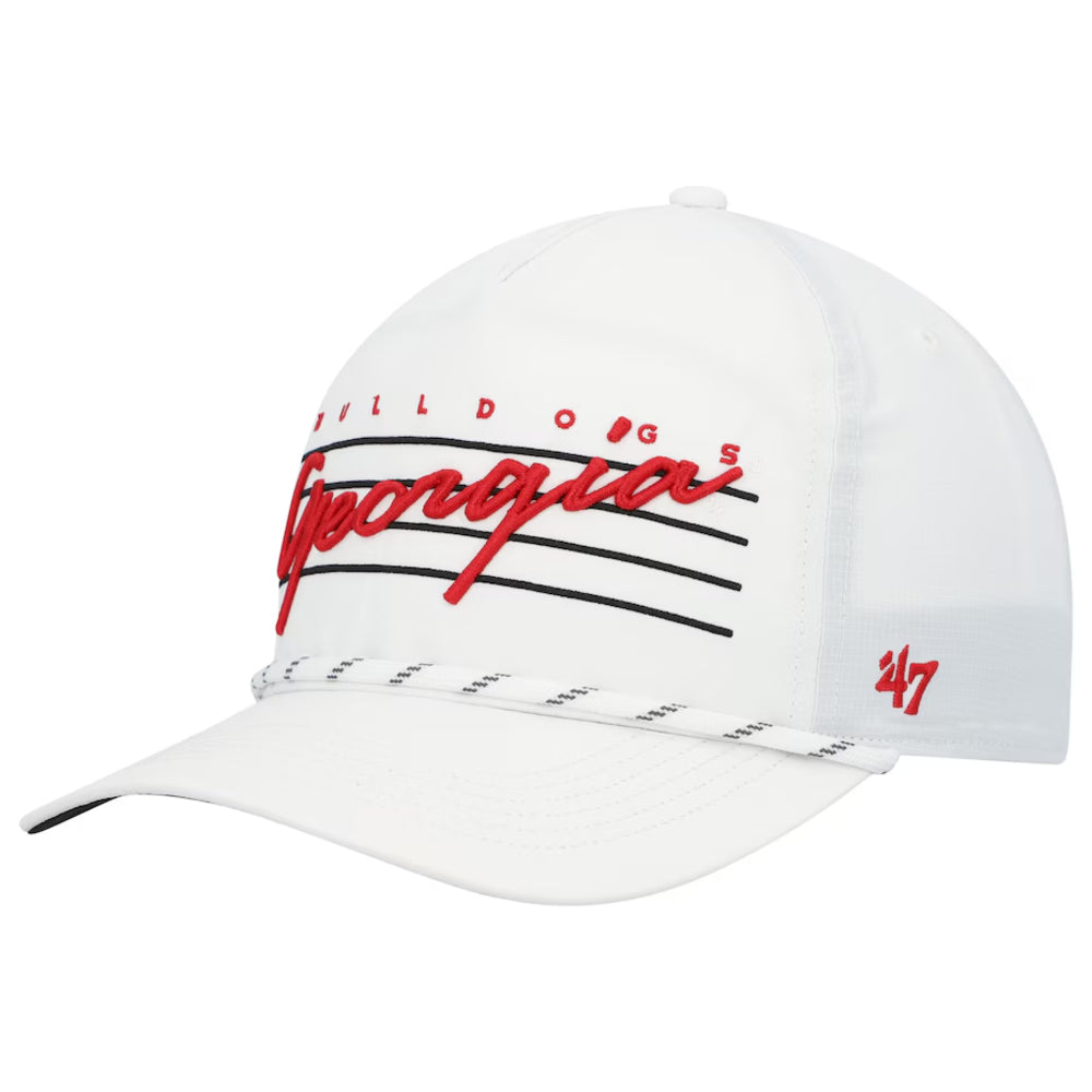 Georgia Bulldogs - White Downburst Hitch Trucker Adjustable Hat, 47 Brand 2