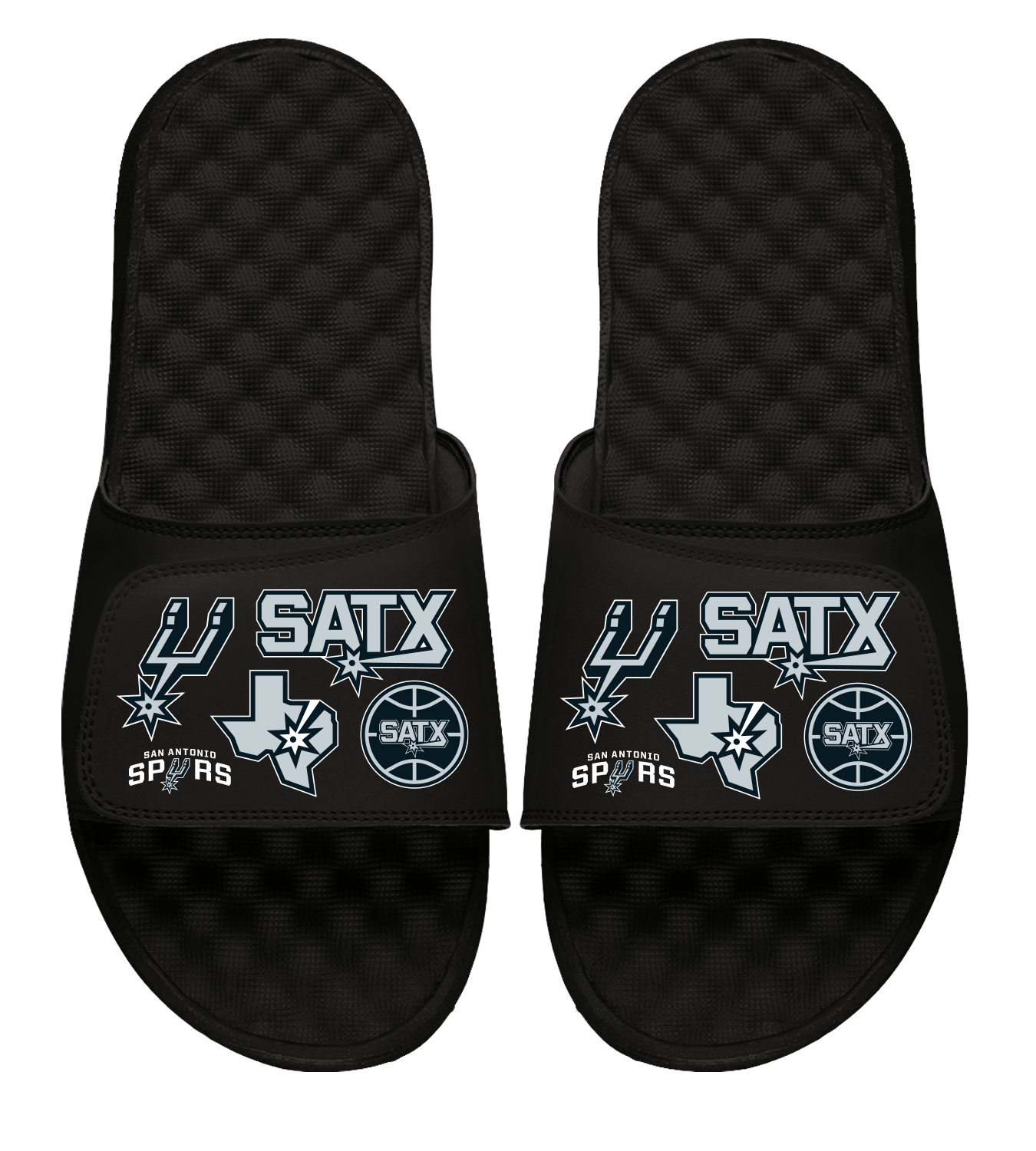 Spurs 23 City Edition White Collage Slides 1