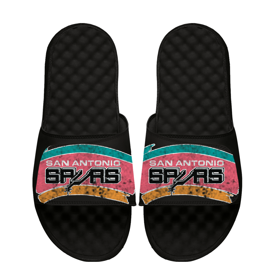 San Antonio Spurs Hardwood Classics Distressed Logo 1