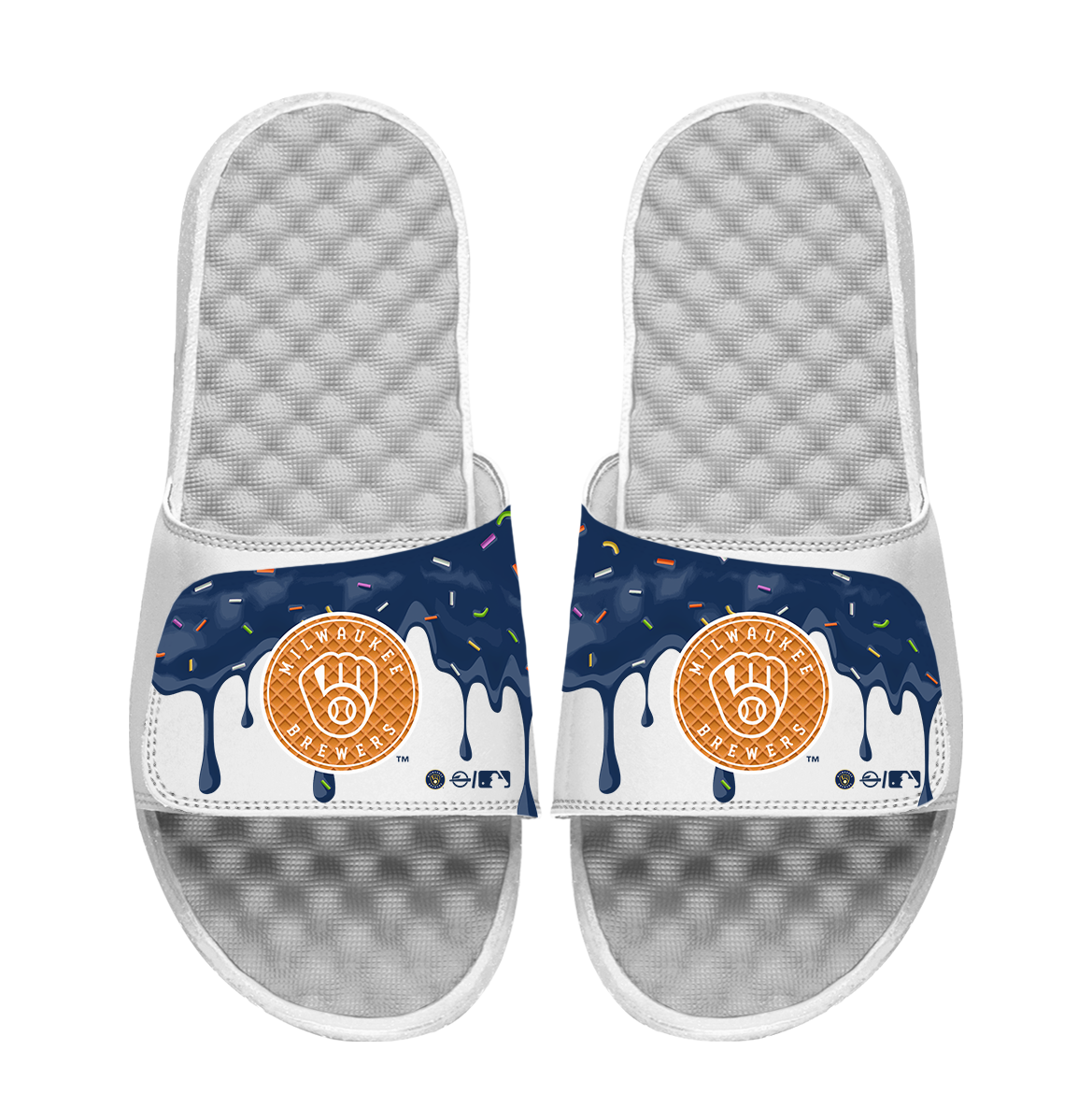 Milwaukee Brewers Ice Cream Drip Slide Sandals