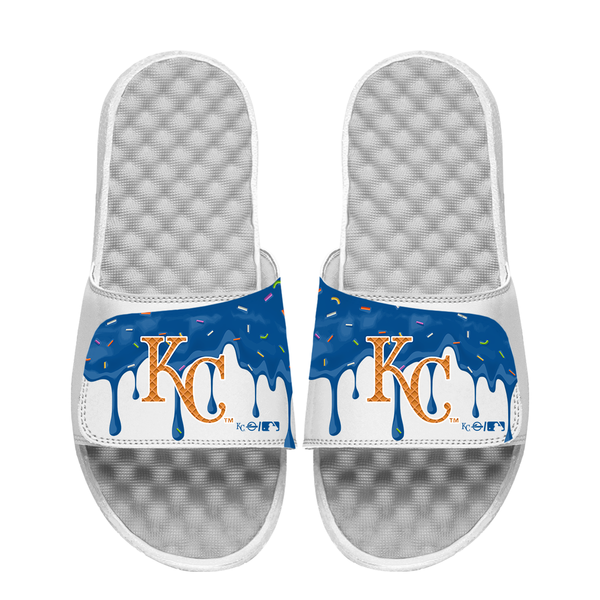 Kansas City Royals Ice Cream Drip Slide Sandals 1