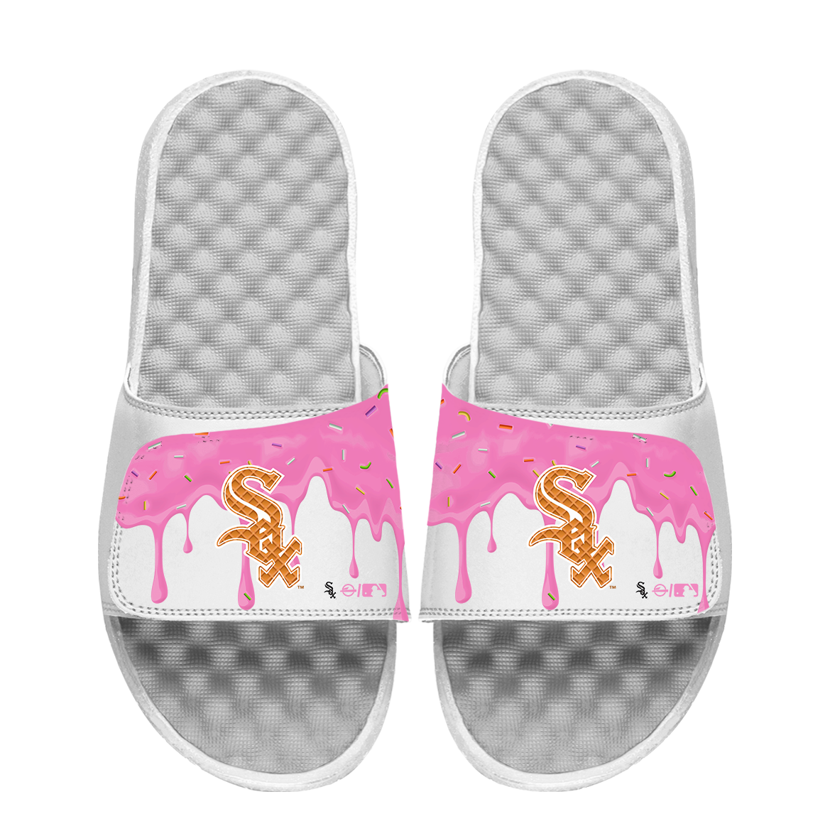 White Sox Ice Cream Drip Slide Sandals 1