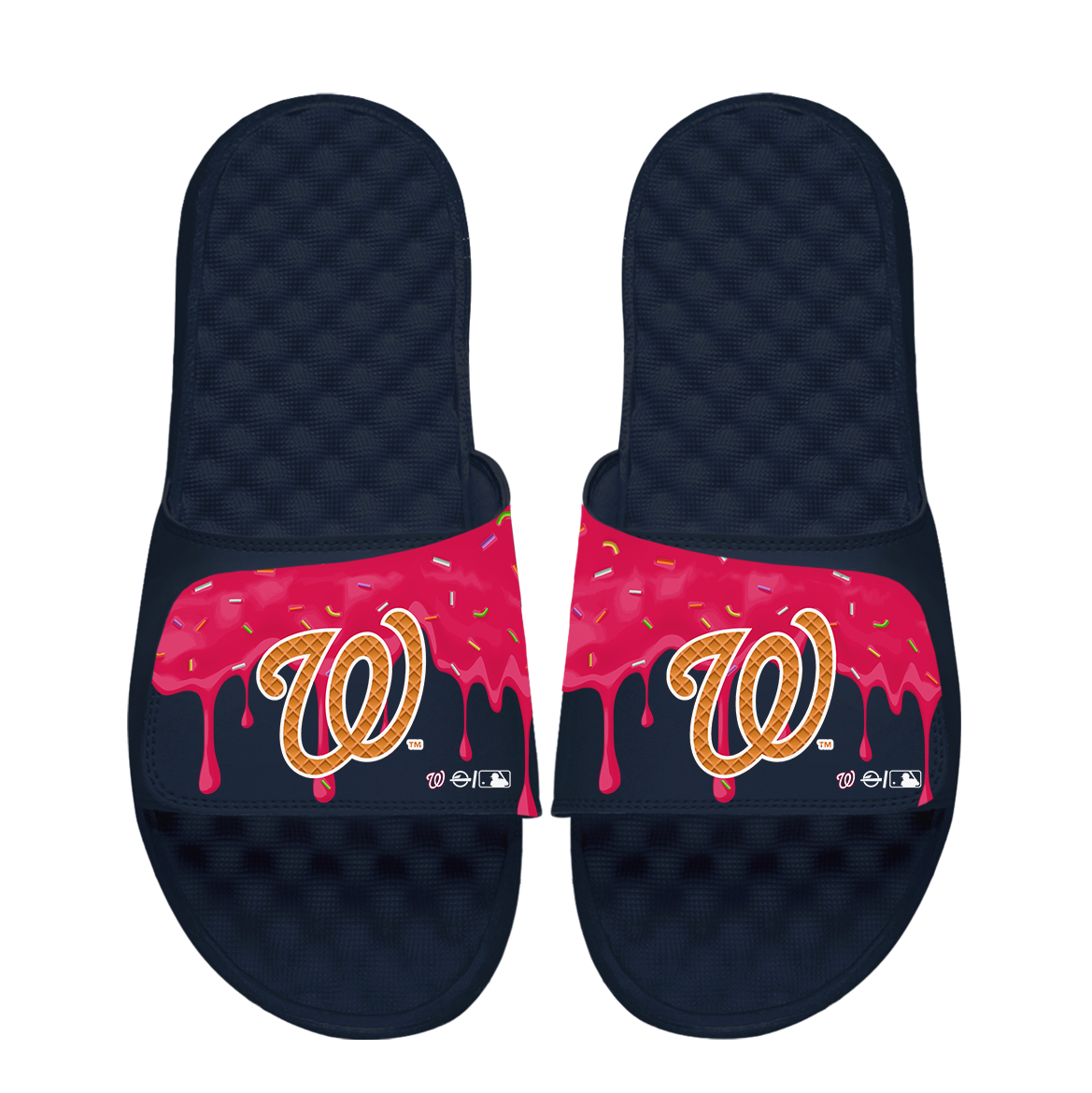 Washington Nationals Ice Cream Drip Slide Sandals 1