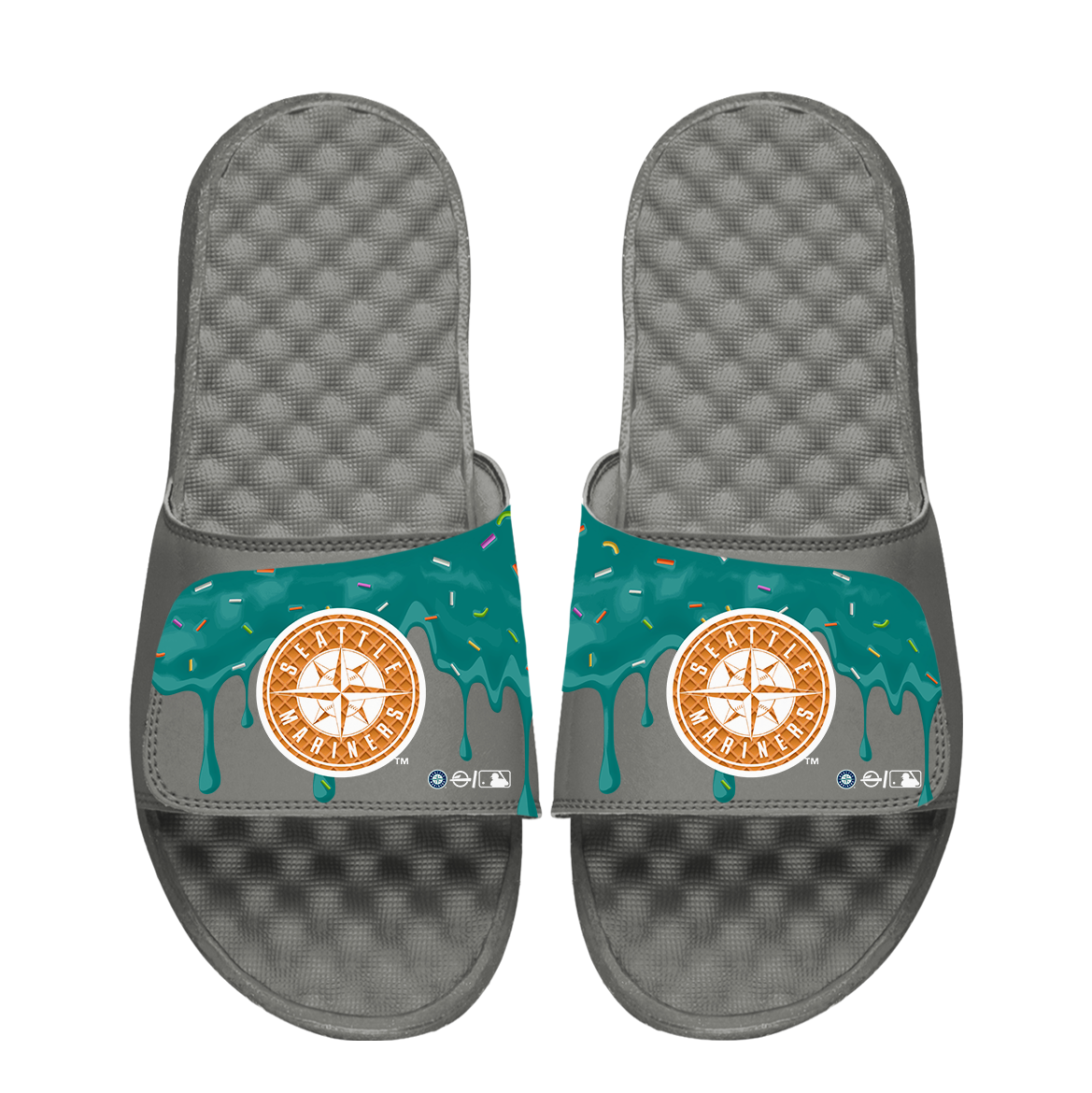 Seattle Mariners Ice Cream Drip Slide Sandals 1