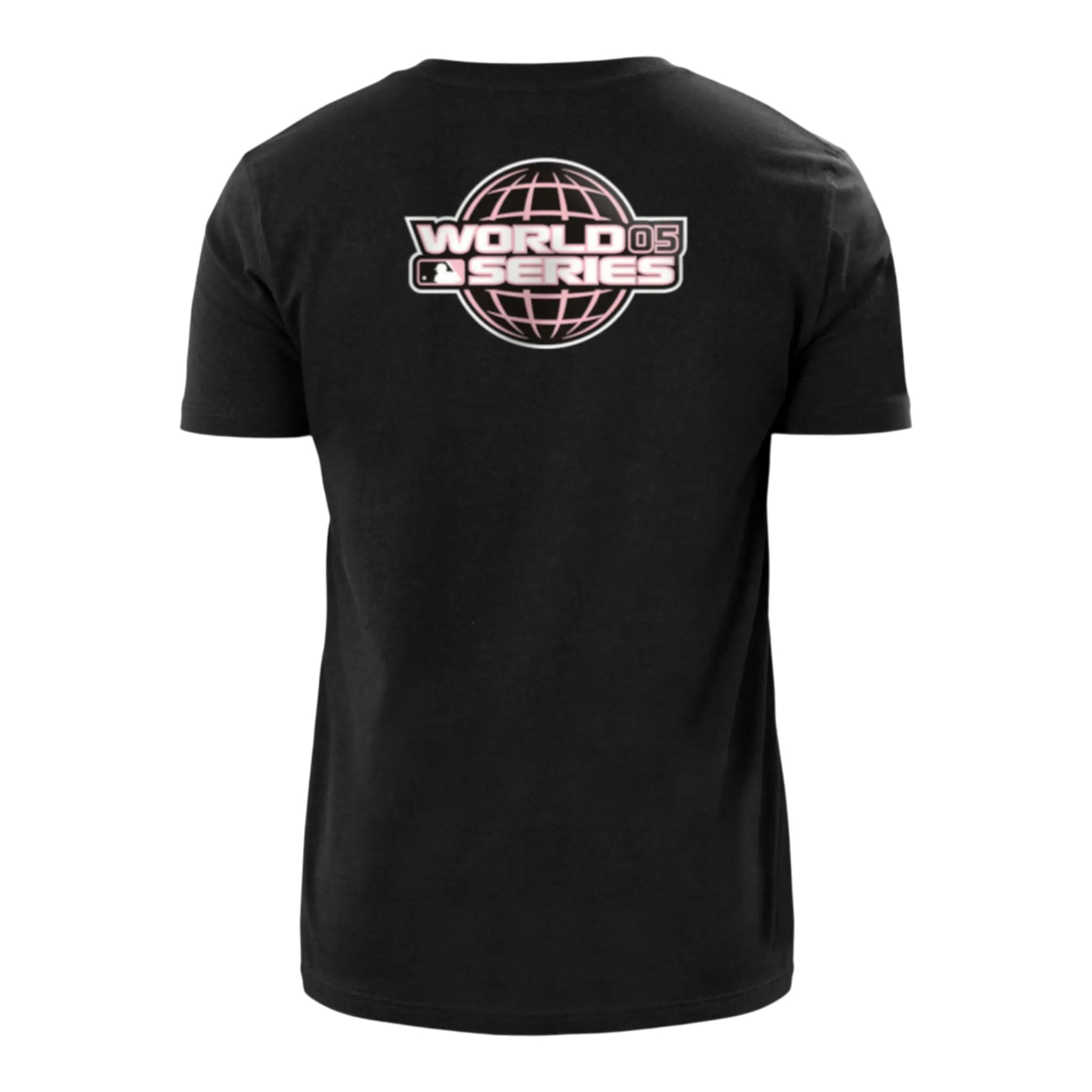 New Era MLB Chicago White Sox Team Drip World Series Men T-Shirt Black/Pink 2