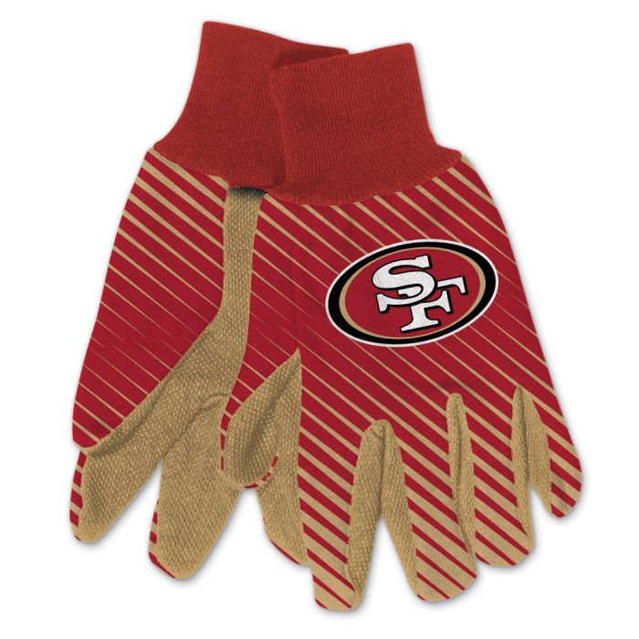 San Francisco 49ers Adult Two-Tone Gloves 1