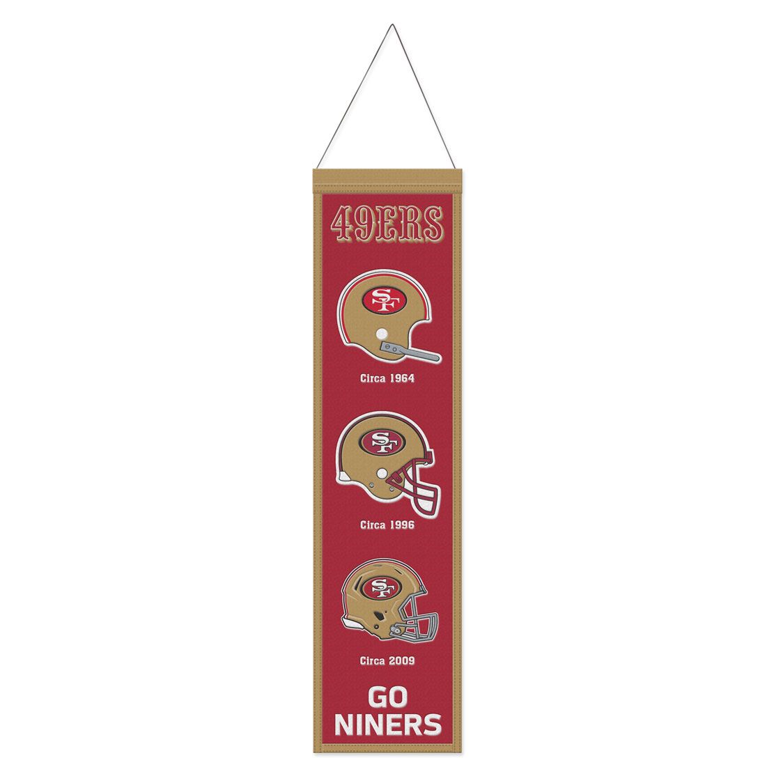 San Francisco 49ers 8" x 32" Wool Banner 1