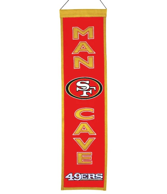 San Francisco 49ers Man Cave Heritage Banner 1