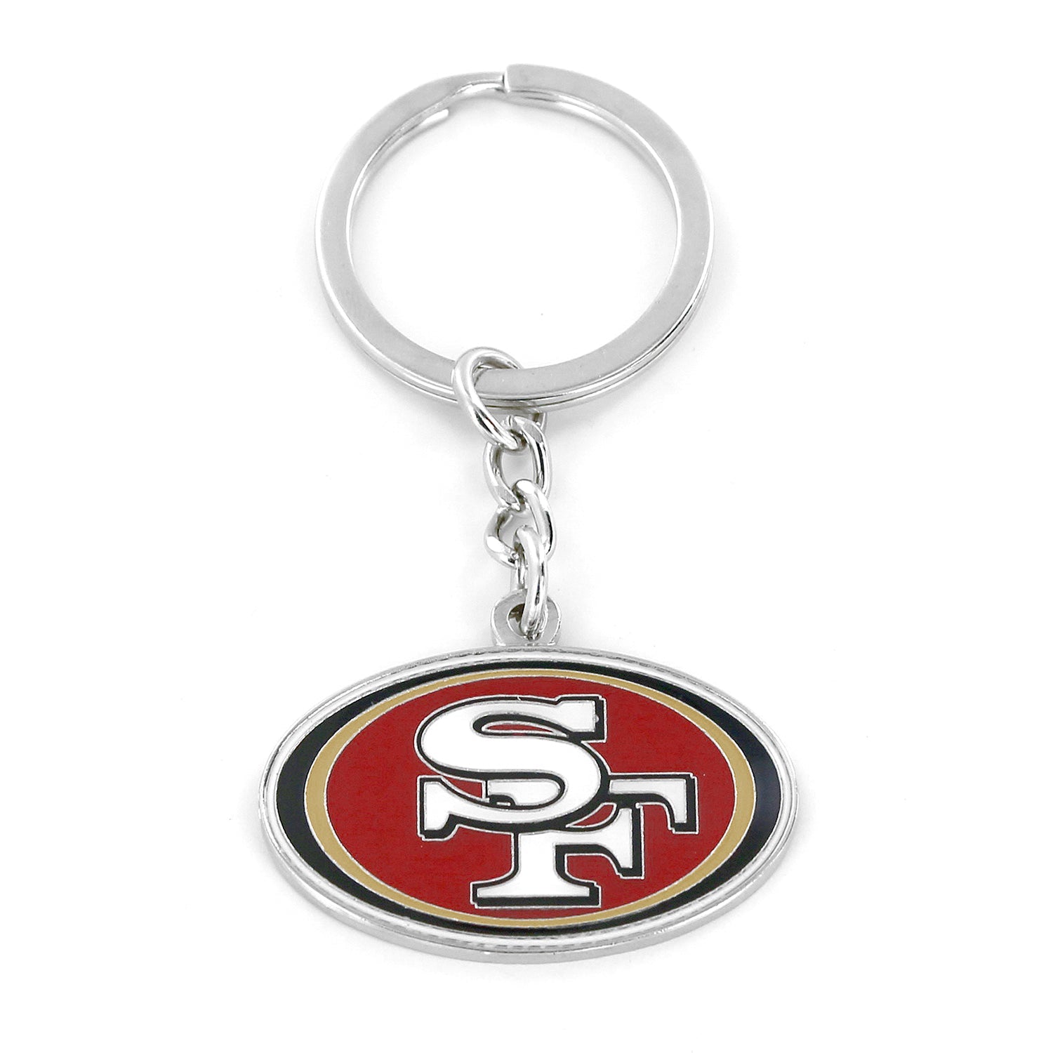 San Francisco 49ers Metal Logo Keychain 1