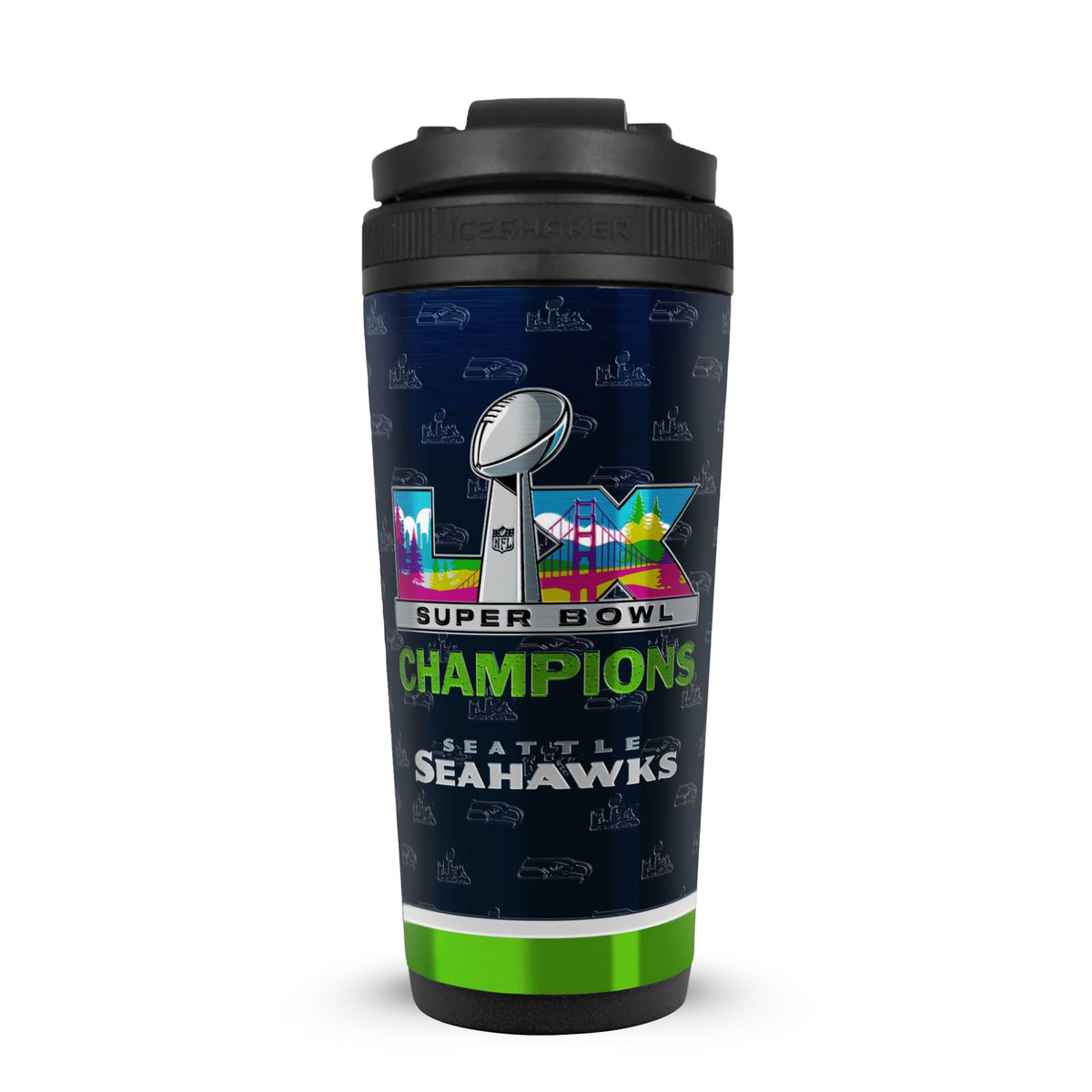 Seattle Seahawks Superbowl LX Champions 26oz Ice Shaker 18