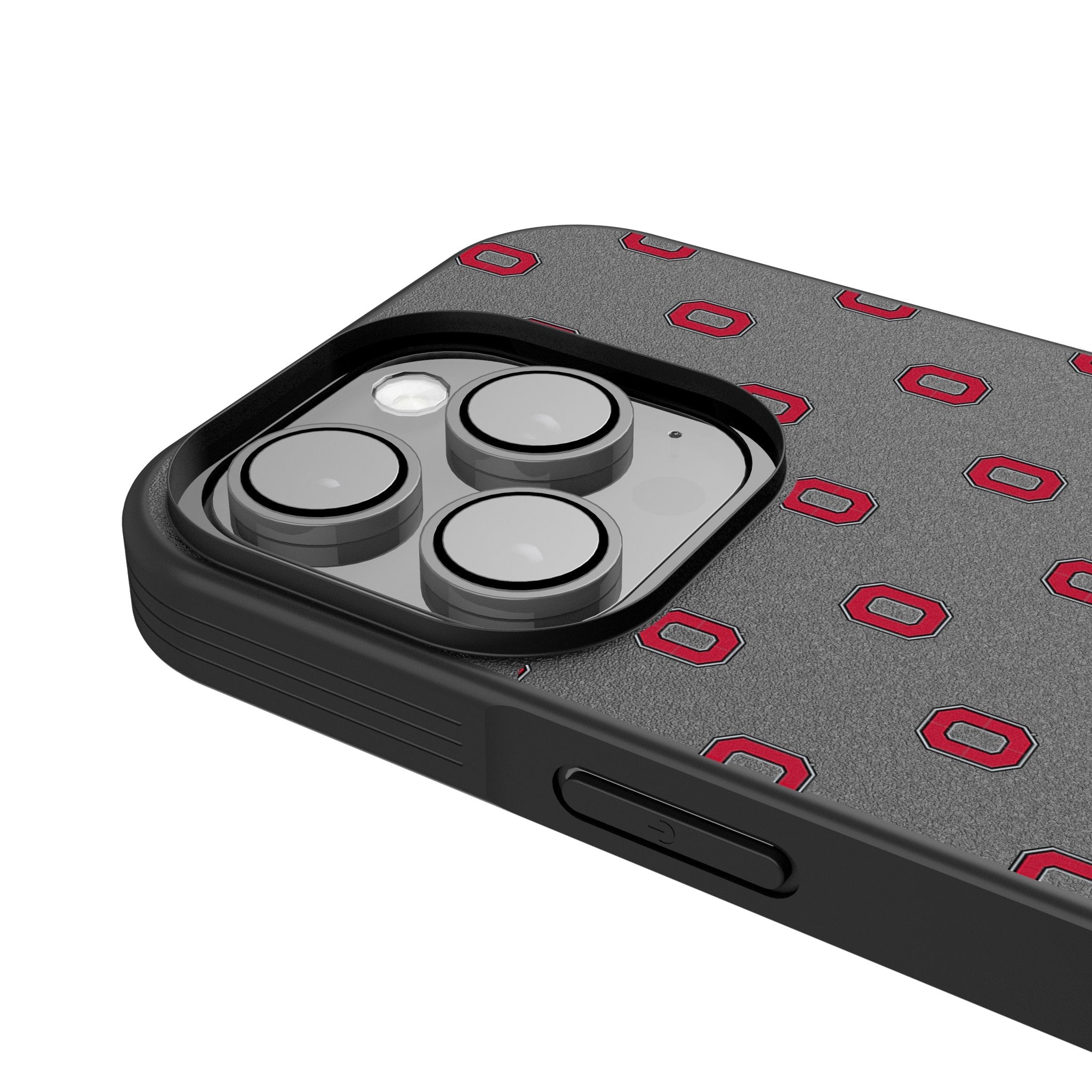 Ohio State University Buckeyes Fashion Pattern Bump Phone Case for Apple iPhone 4