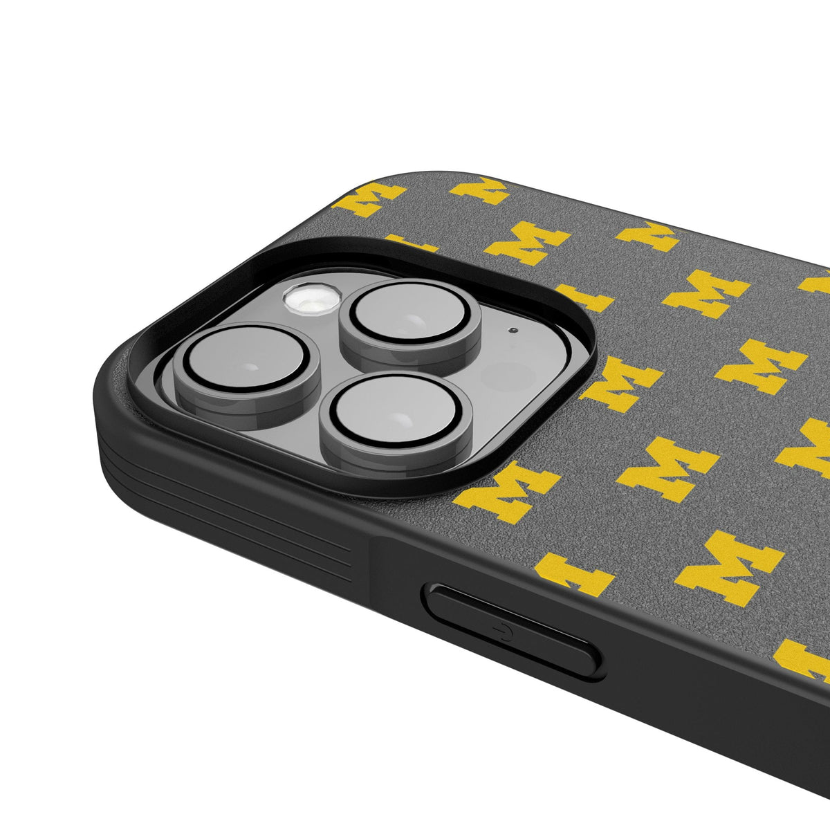 University of Michigan Wolverines Fashion Pattern Bump Phone Case for Apple iPhone 4