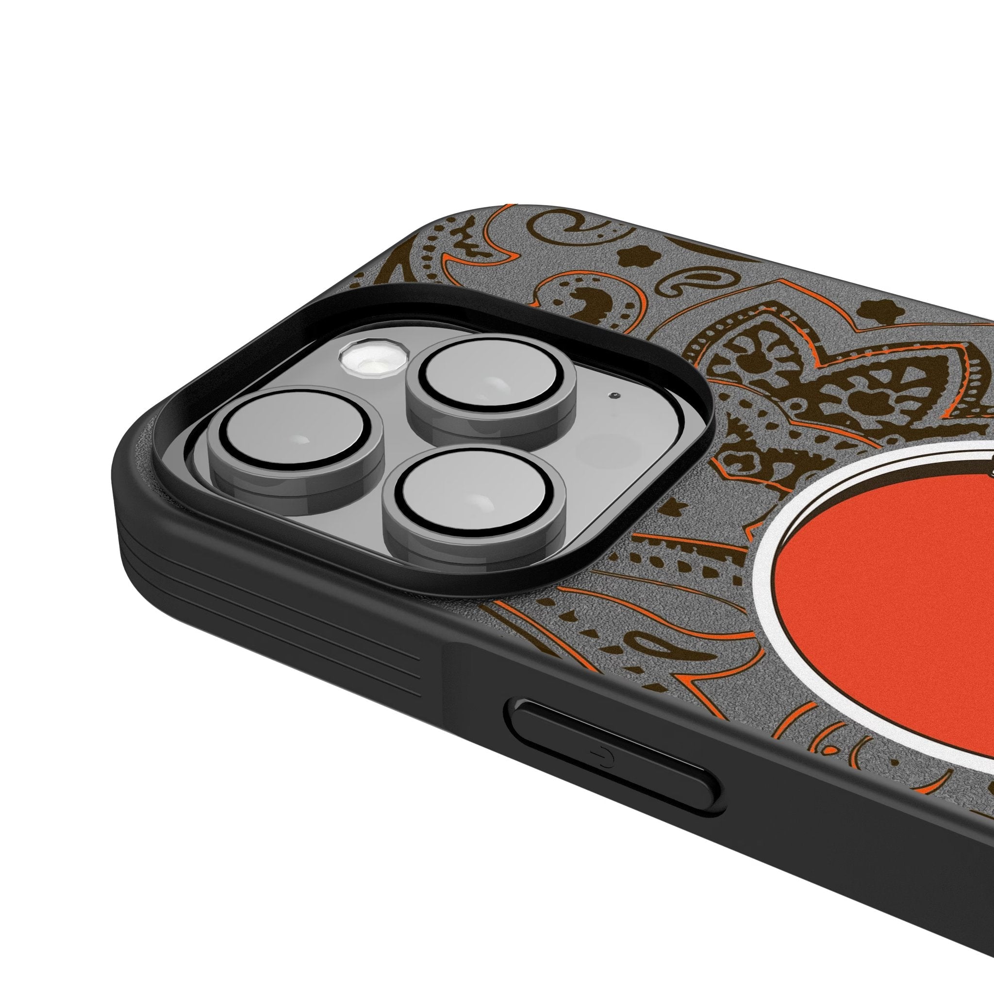 Cleveland Browns Paisley Bump Phone Case for Apple iPhone 4