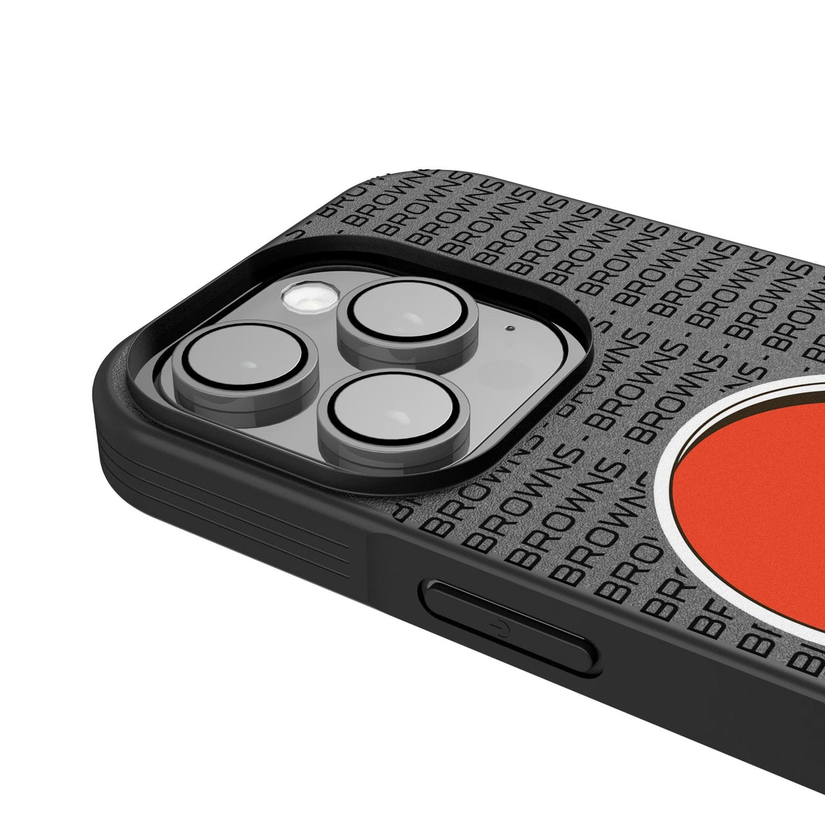 Cleveland Browns Text Backdrop Bump Phone Case for Apple iPhone 4