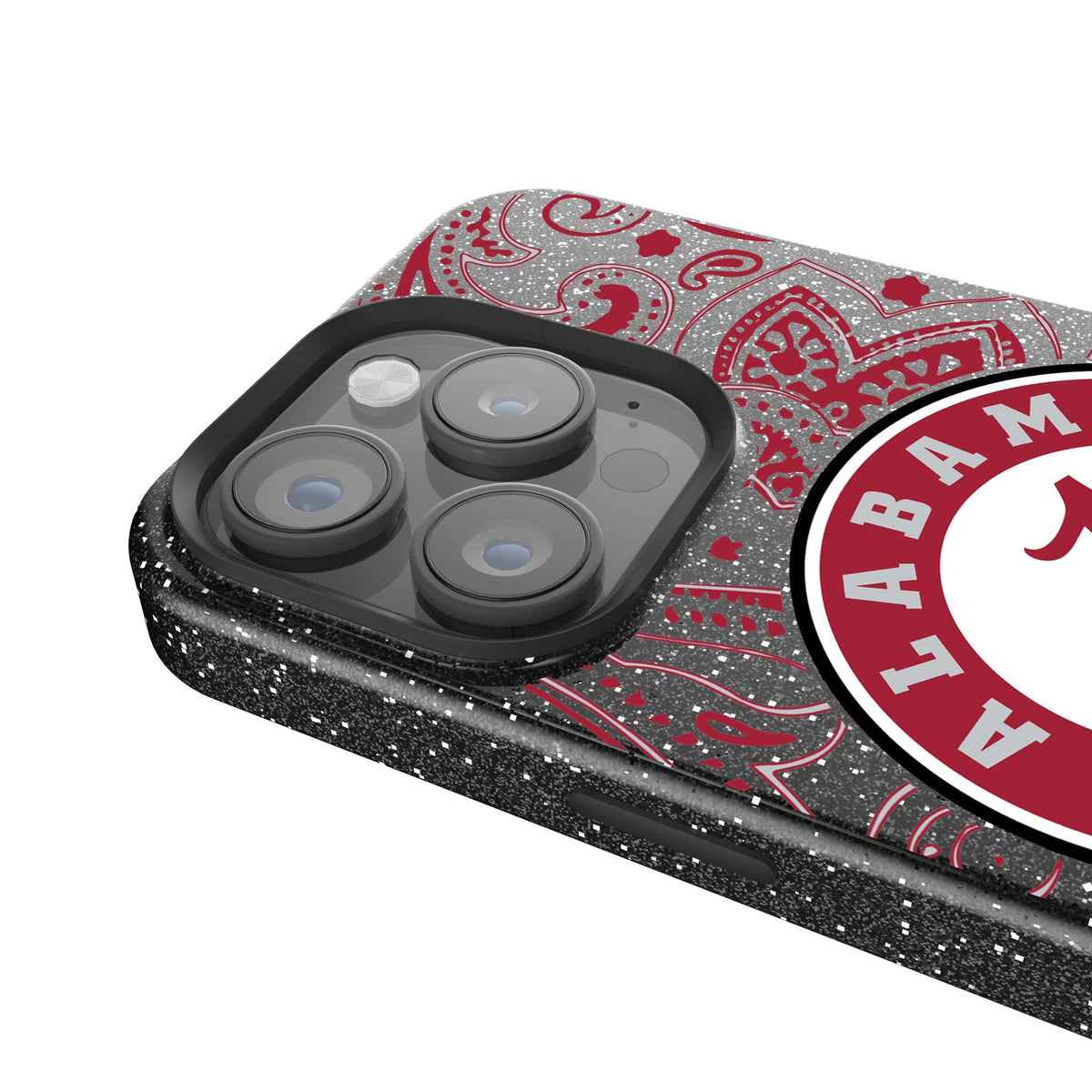 University of Alabama Crimson Tide Paisley Bling Phone Case 4