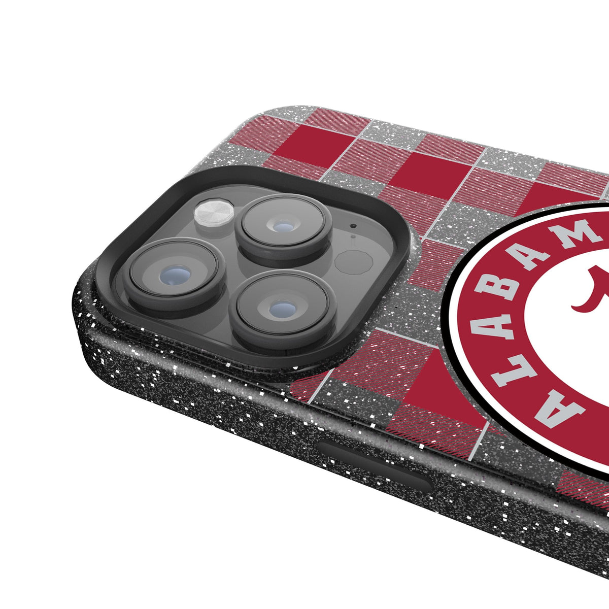University of Alabama Crimson Tide Plaid Bling Phone Case 4