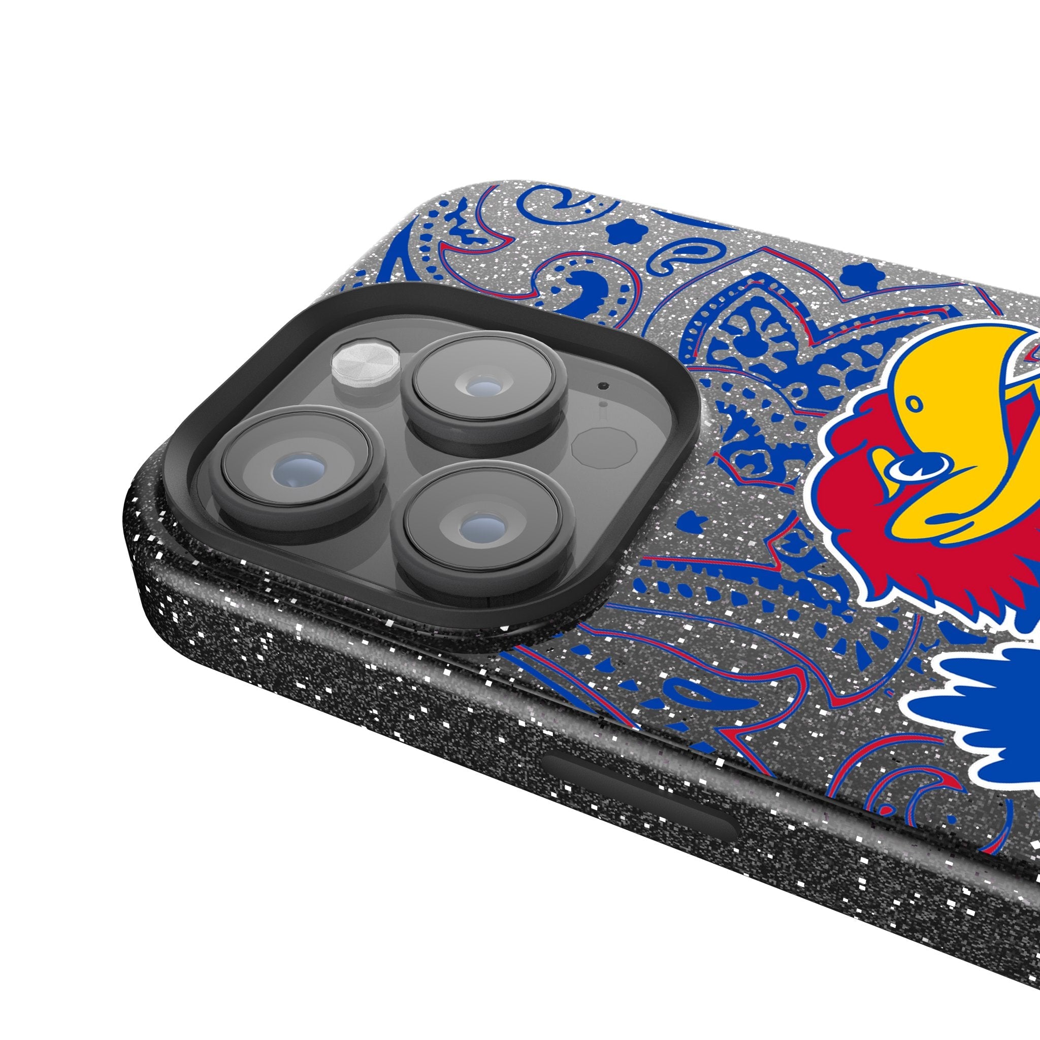 University of Kansas Jayhawks Paisley Bling Phone Case 4