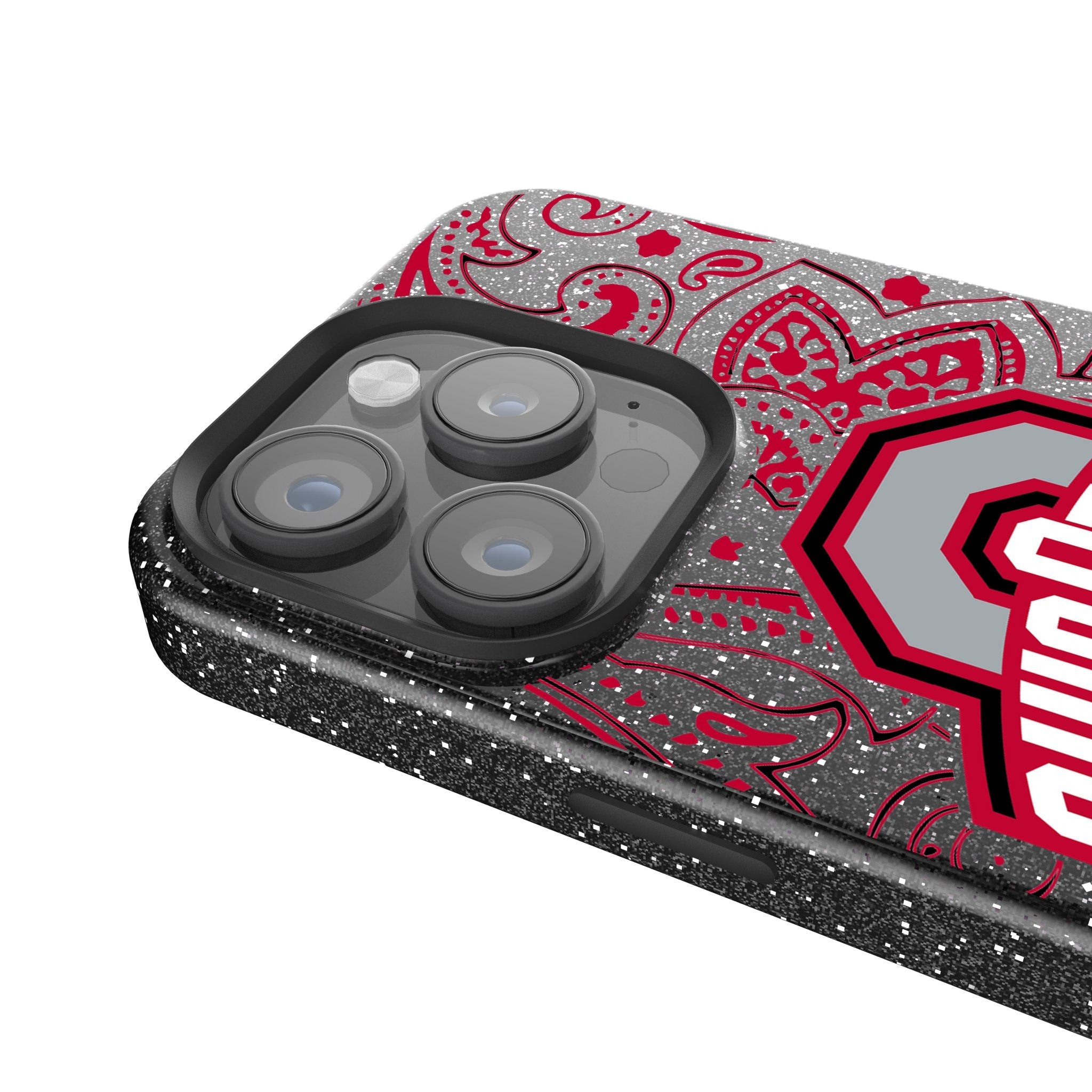 Ohio State University Buckeyes Paisley Bling Phone Case 4