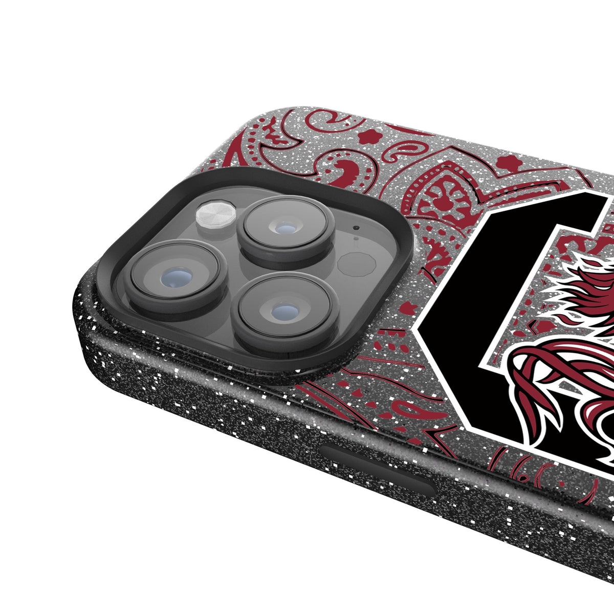 University of South Carolina Gamecocks Paisley Bling Phone Case 4