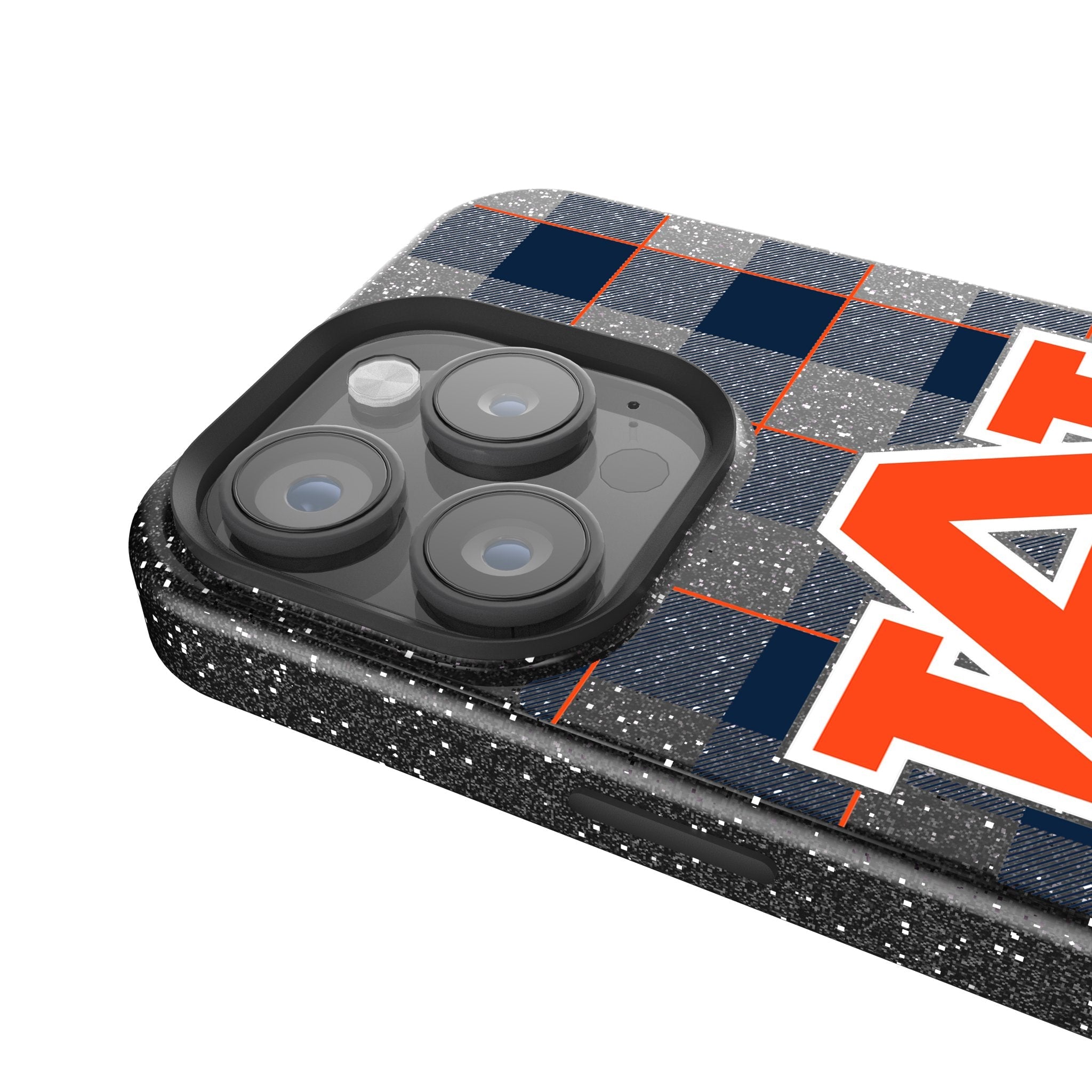 University of Auburn Tigers Plaid Bling Phone Case 4