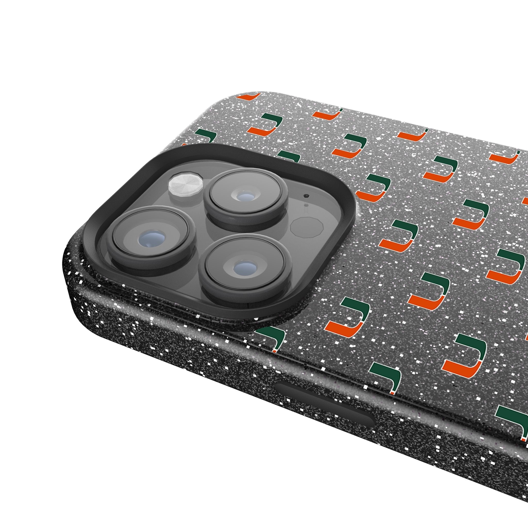 University of Miami Hurricanes Fashion Pattern Bling Phone Case for Apple iPhone 4
