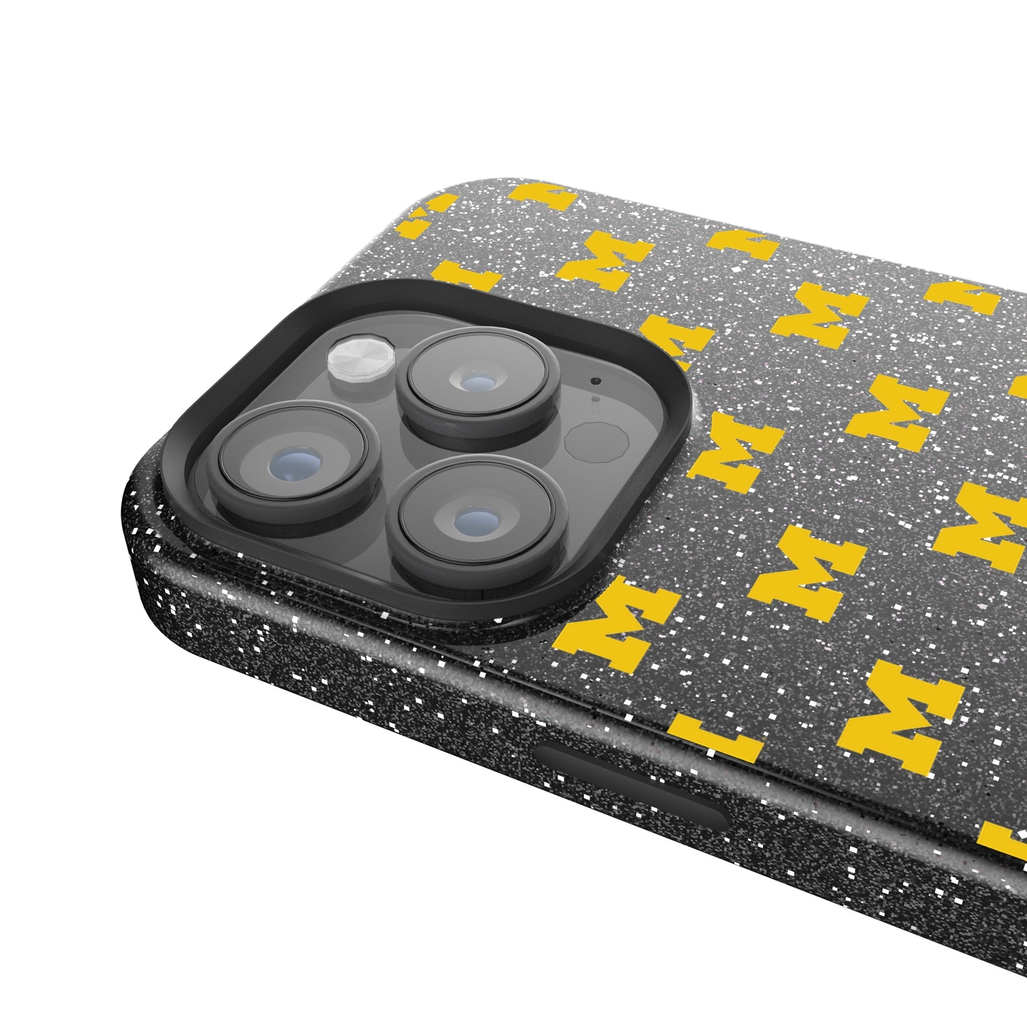University of Michigan Wolverines Fashion Pattern Bling Phone Case for Apple iPhone 4