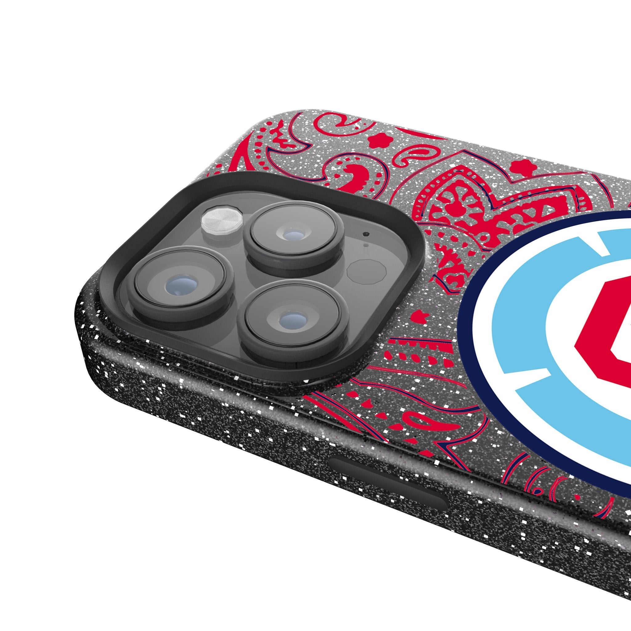 Chicago Fire  Paisley Bling Phone Case 4