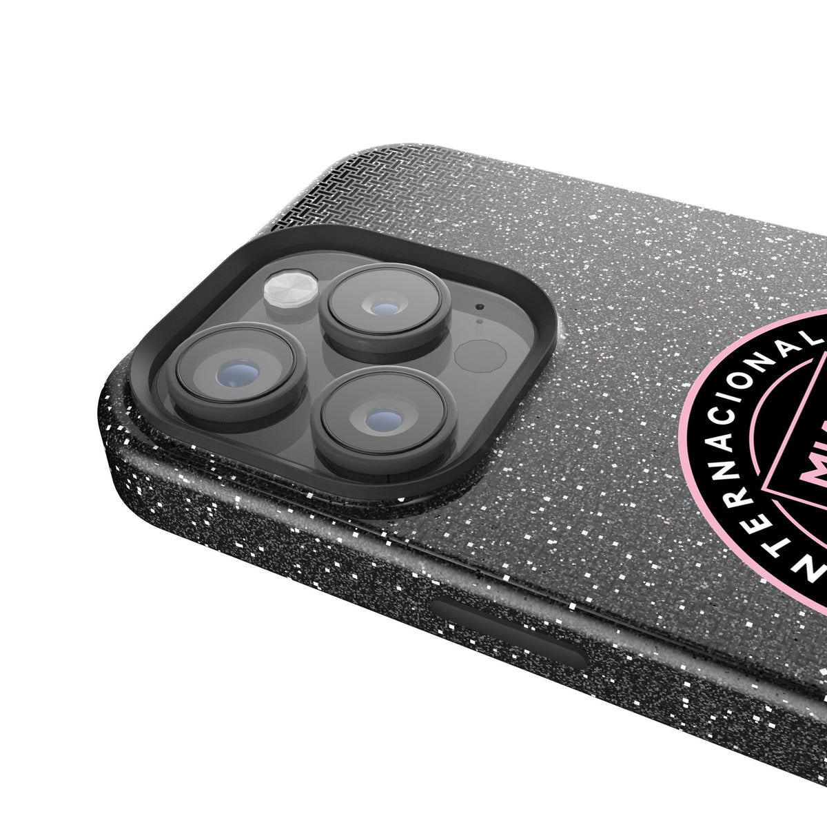Inter Miami CF Linen Bling Phone Case for Apple iPhone 4