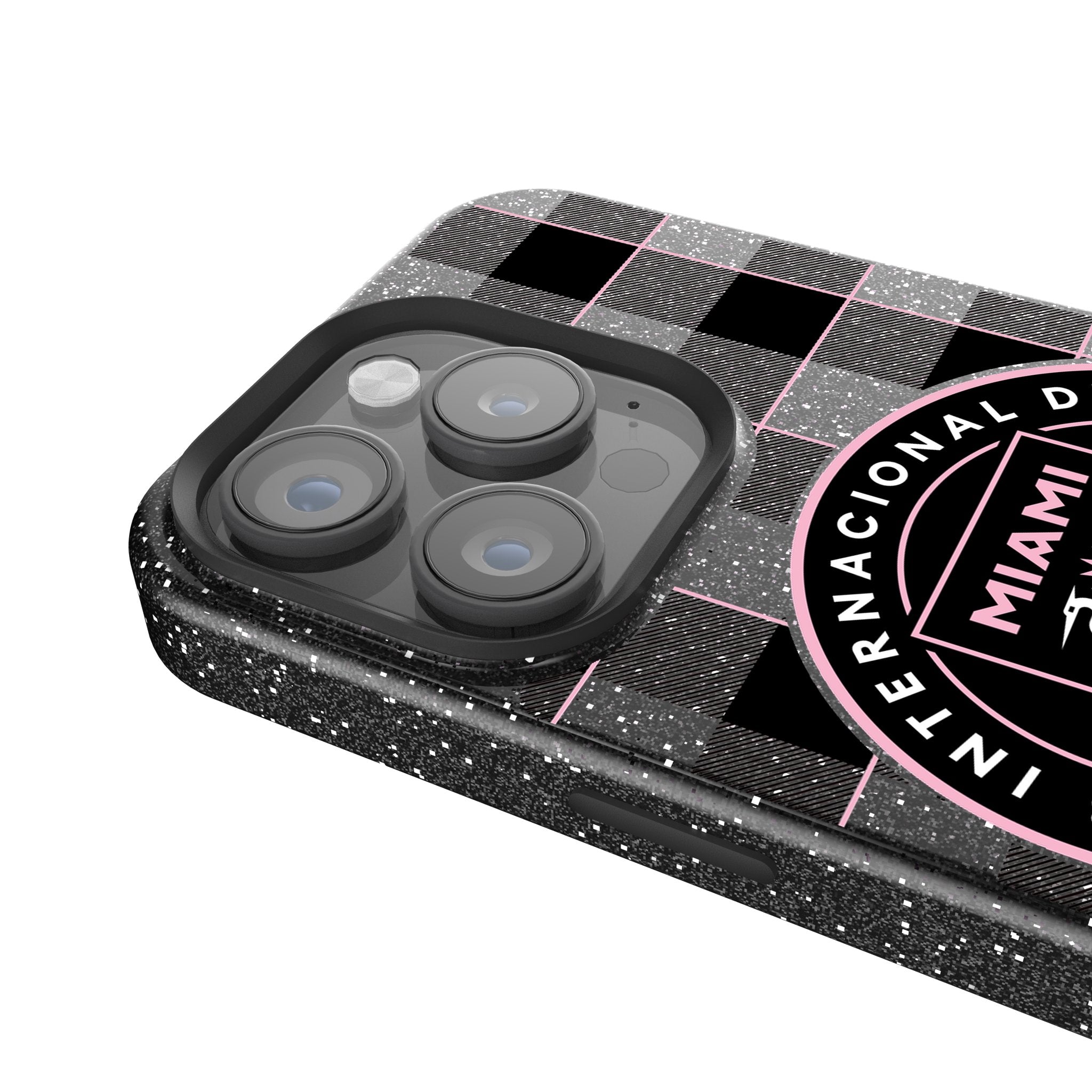 Inter Miami CF  Plaid Bling Phone Case 4