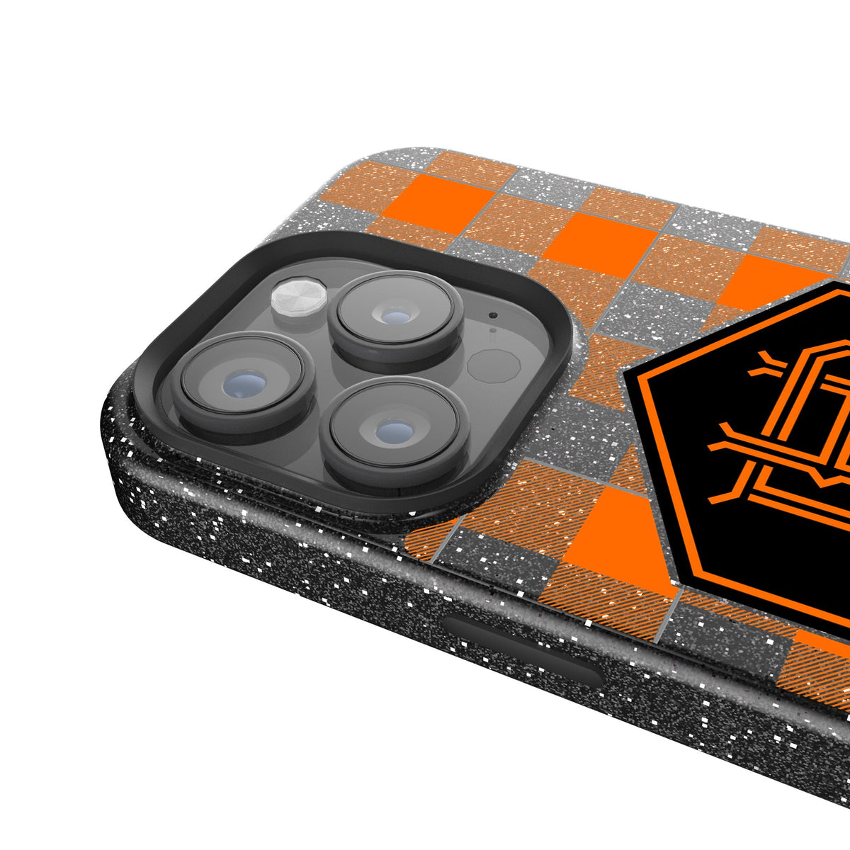 Houston Dynamo  Plaid Bling Phone Case 4