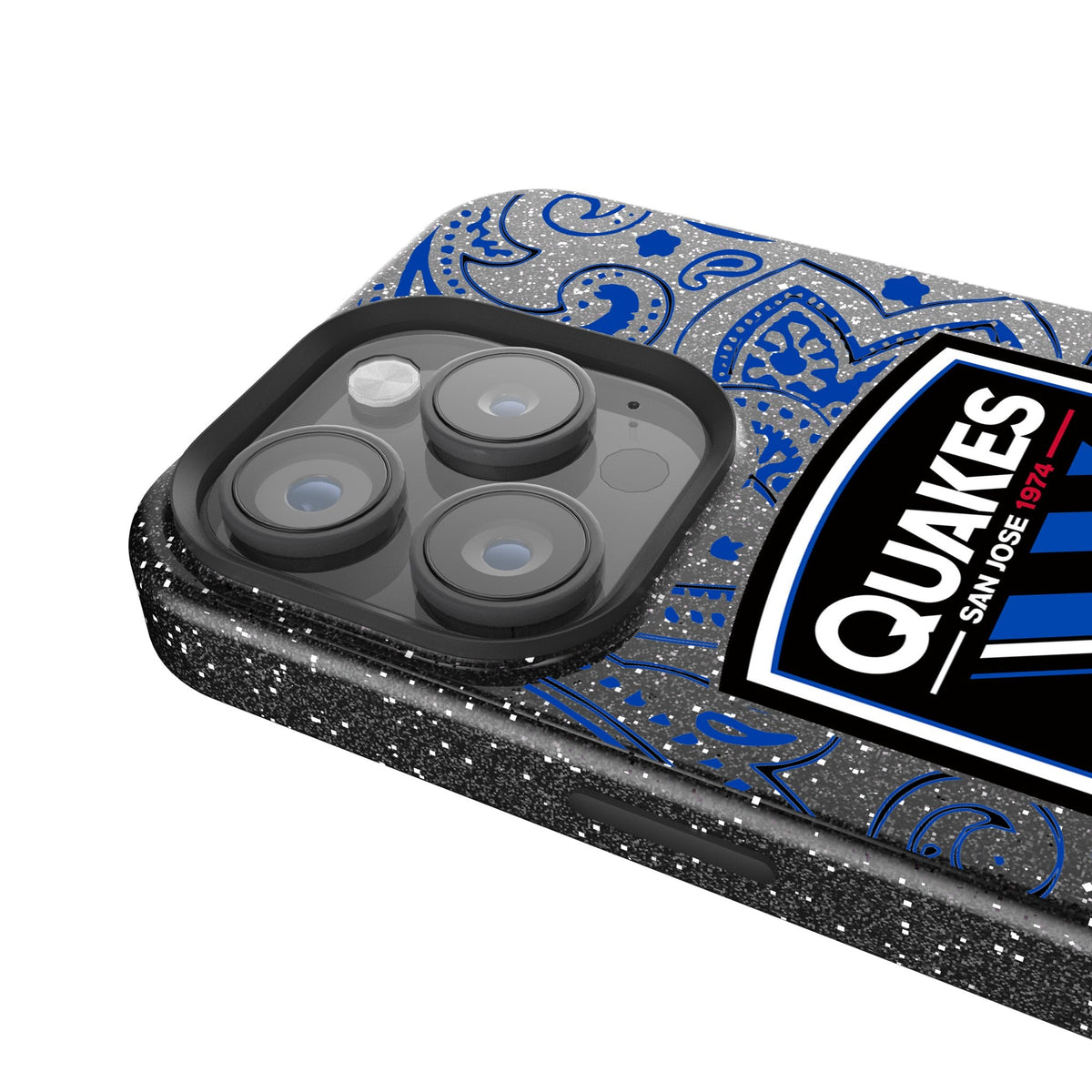 San Jose Earthquakes   Paisley Bling Phone Case 4