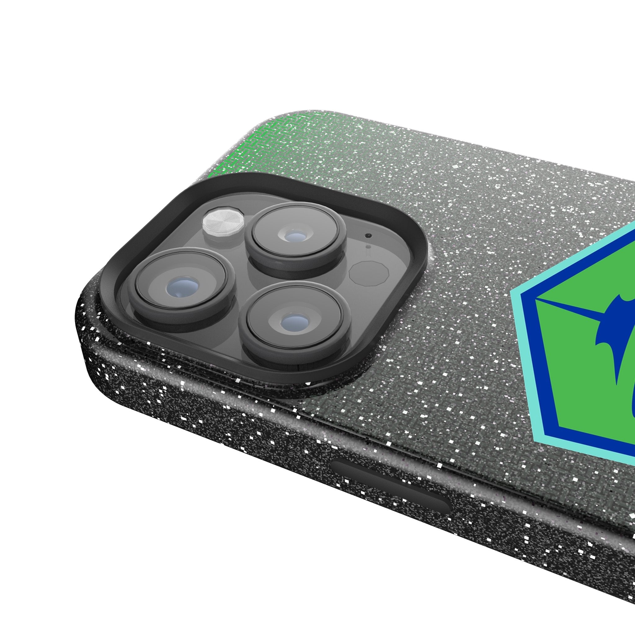 Seattle Sounders FC Linen Bling Phone Case for Apple iPhone 4