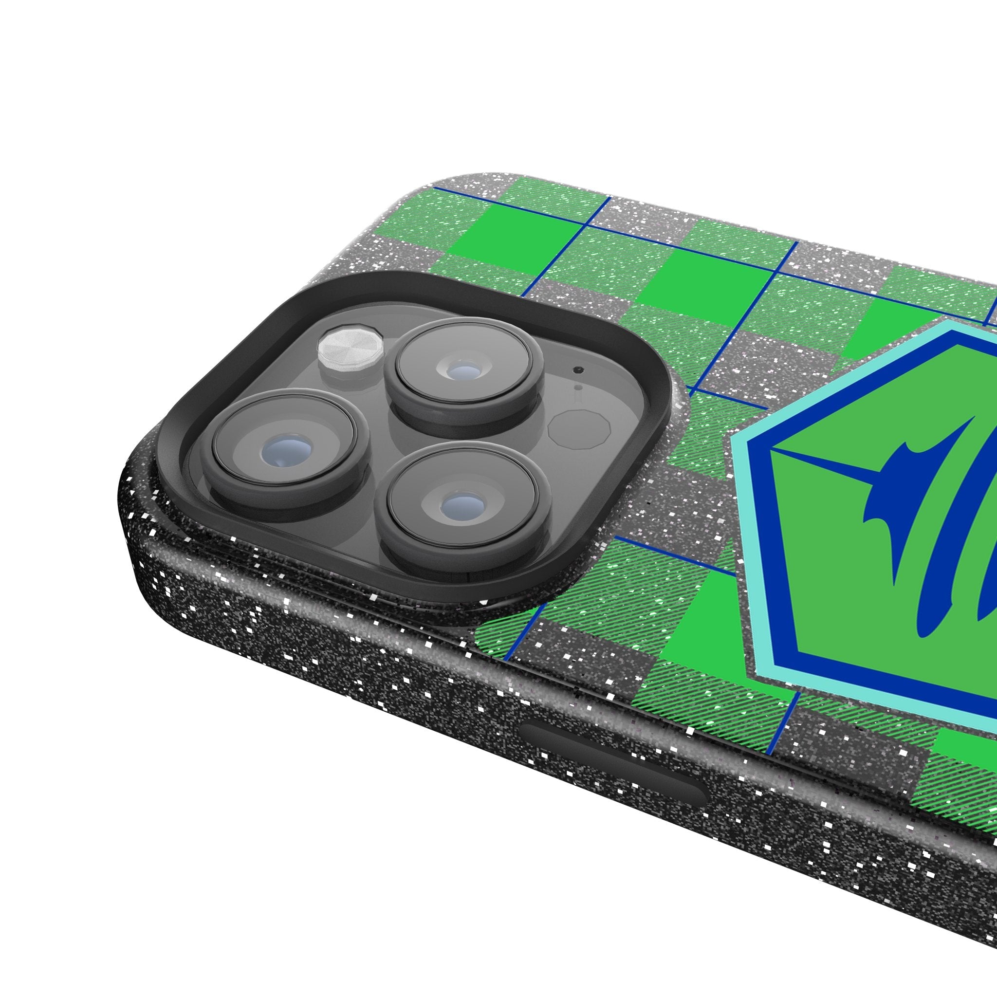 Seattle Sounders FC   Plaid Bling Phone Case 4