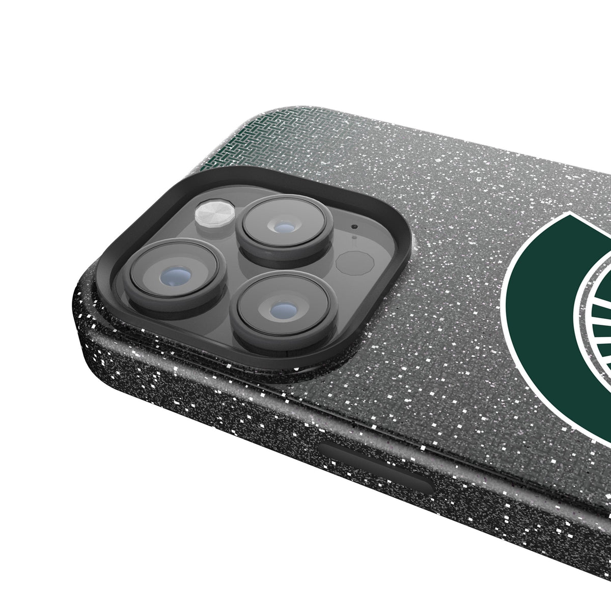 Michigan State University Spartans Linen Bling Phone Case for Apple iPhone 4