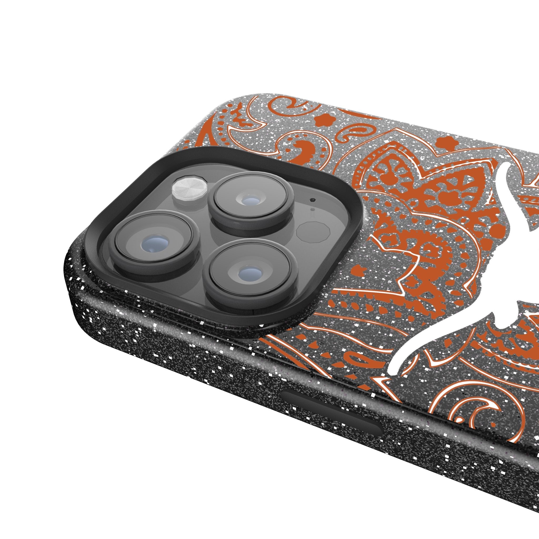 University of Texas Longhorns Paisley Bling Phone Case 4
