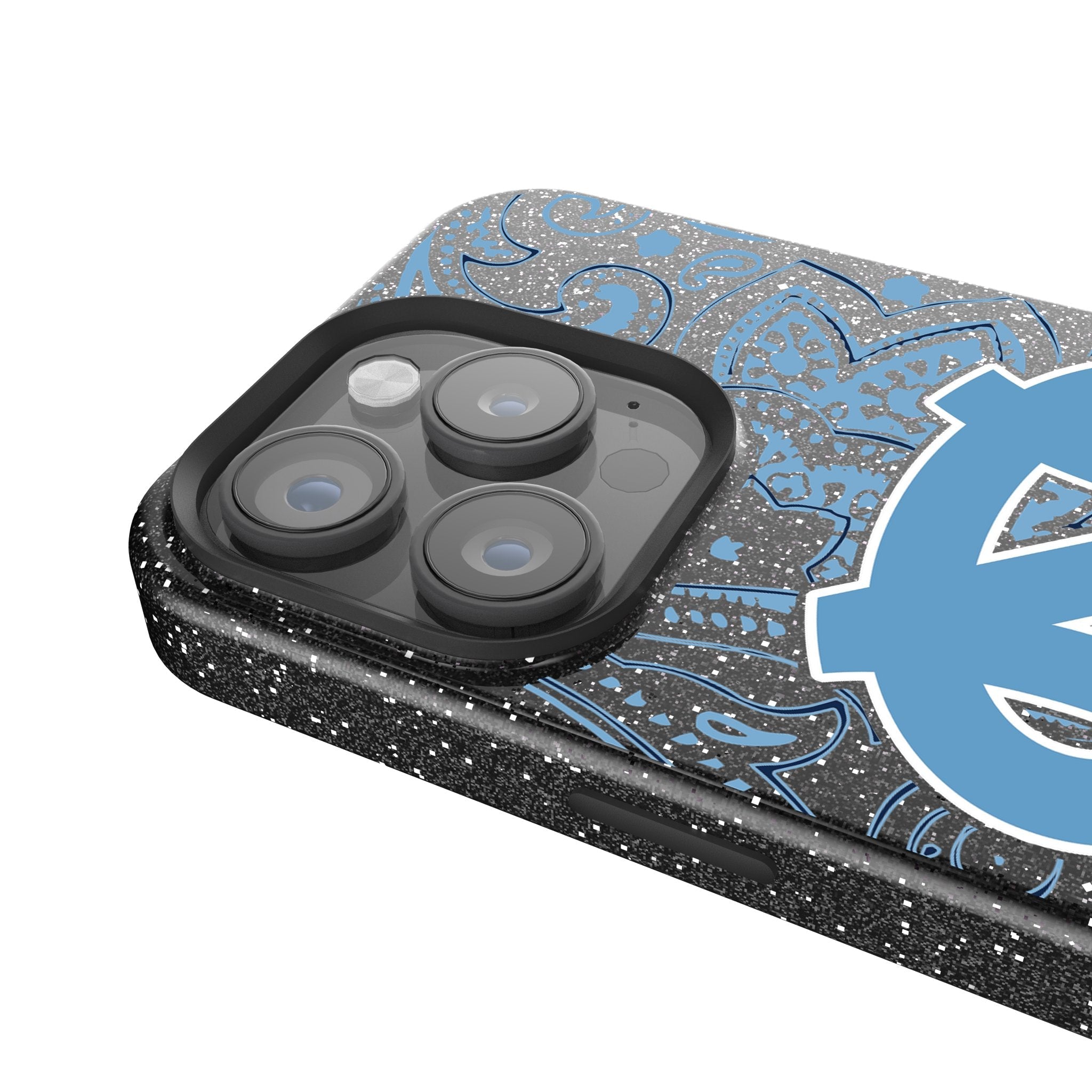 University of North Carolina Tar Heels Paisley Bling Phone Case 4