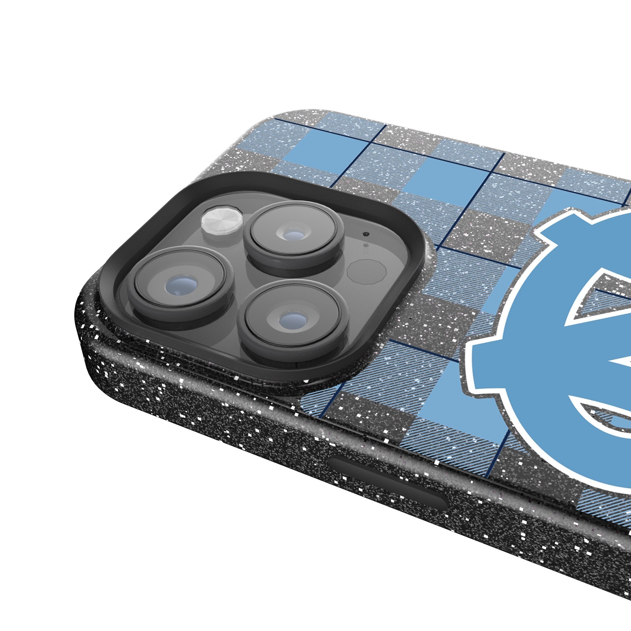 University of North Carolina Tar Heels Plaid Bling Phone Case 4