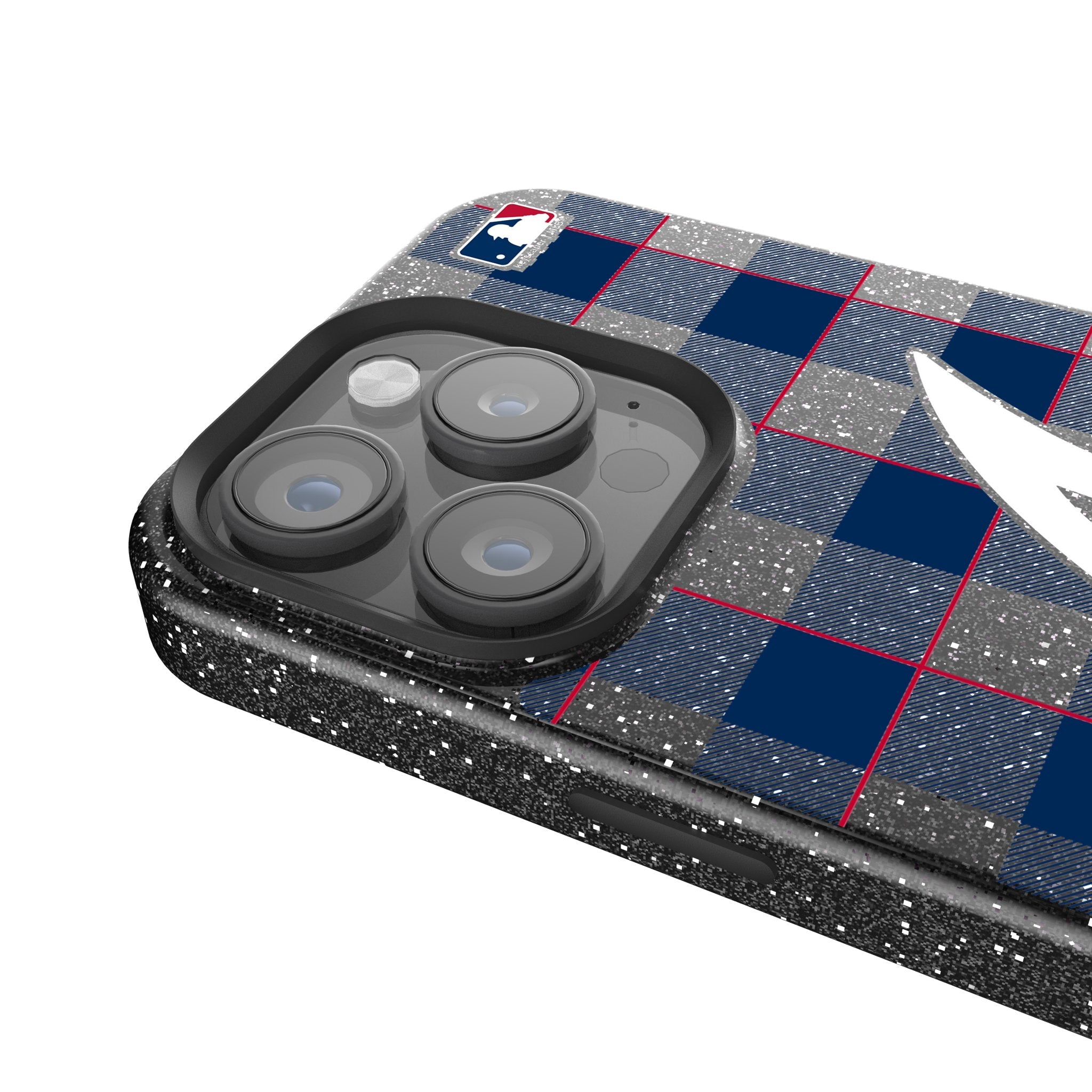 Atlanta Braves Plaid Bling Phone Case 4