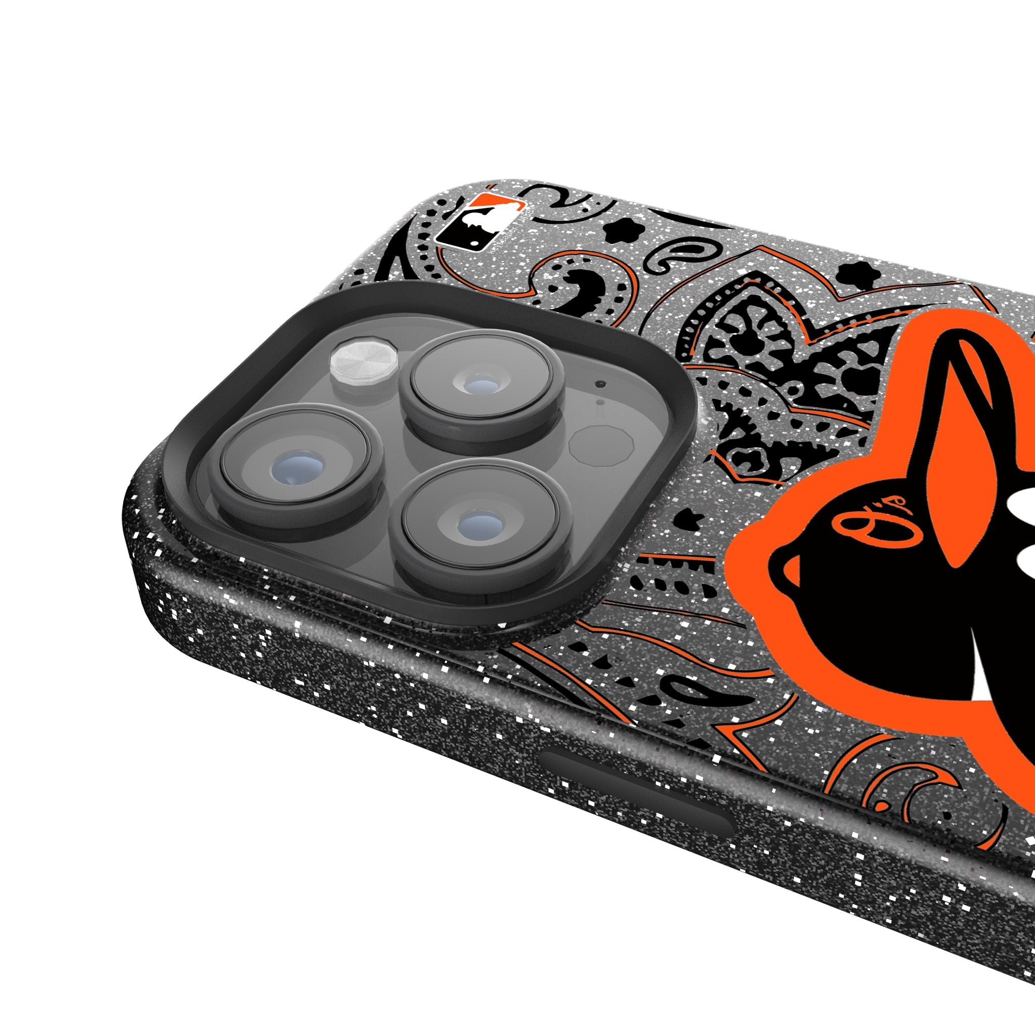 Baltimore Orioles Paisley Bling Phone Case 4