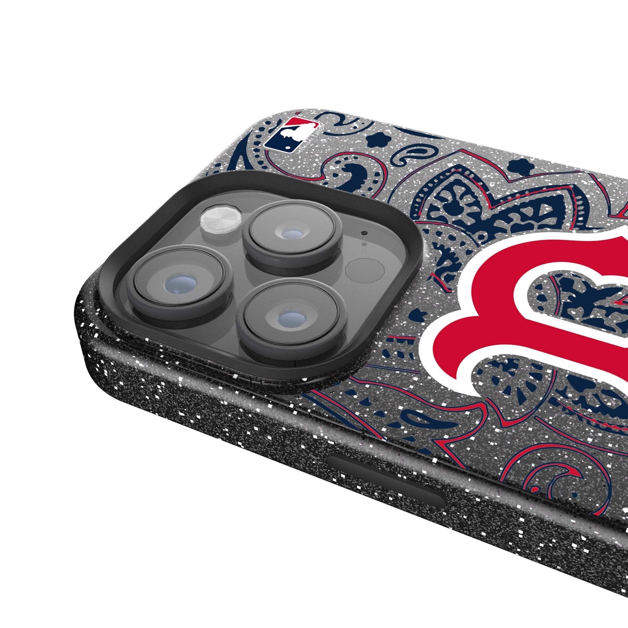 Boston Red Sox Paisley Bling Phone Case 4