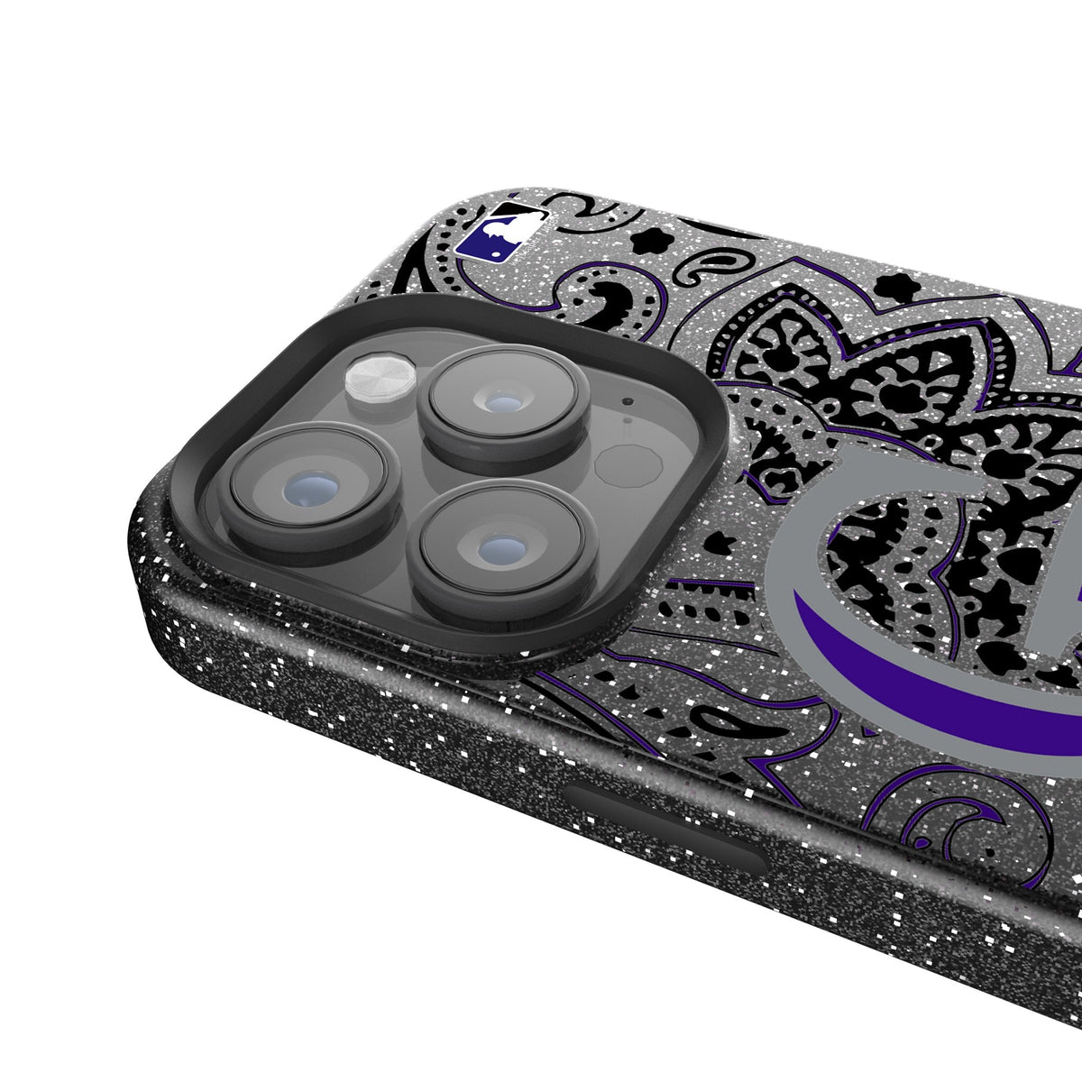 Colorado Rockies Paisley Bling Phone Case 4
