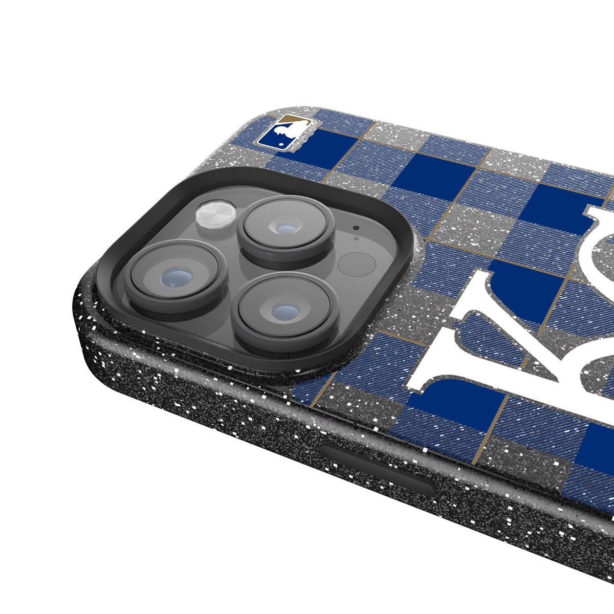 Kansas City Royals Plaid Bling Phone Case 4