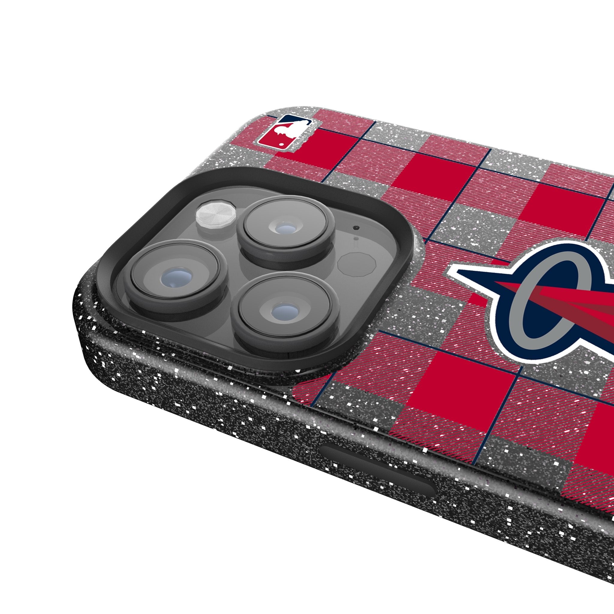 Los Angeles Angels Plaid Bling Phone Case 4