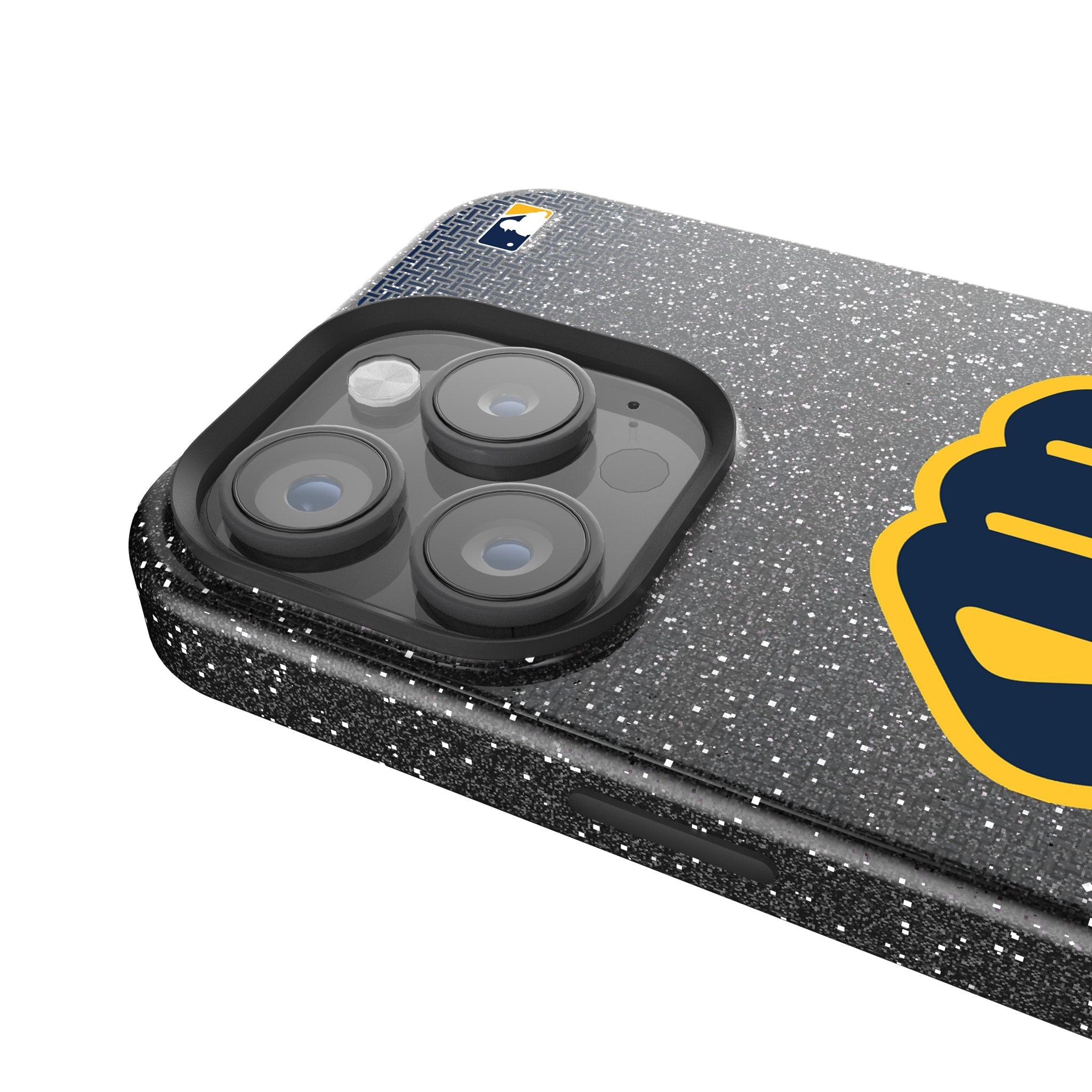 Milwaukee Brewers Linen Bling Phone Case for Apple iPhone 4
