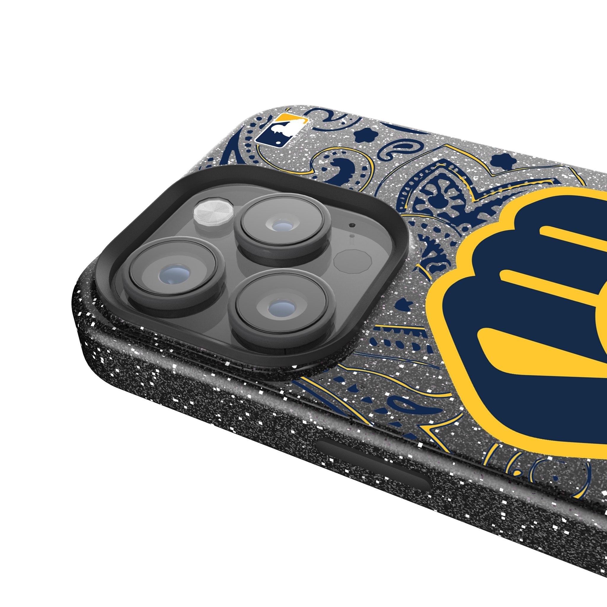 Milwaukee Brewers Paisley Bling Phone Case 4