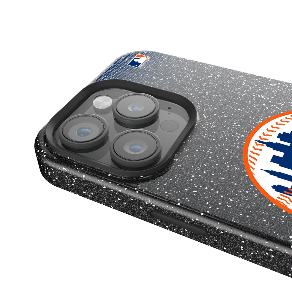 New York Mets Linen Bling Phone Case for Apple iPhone 4